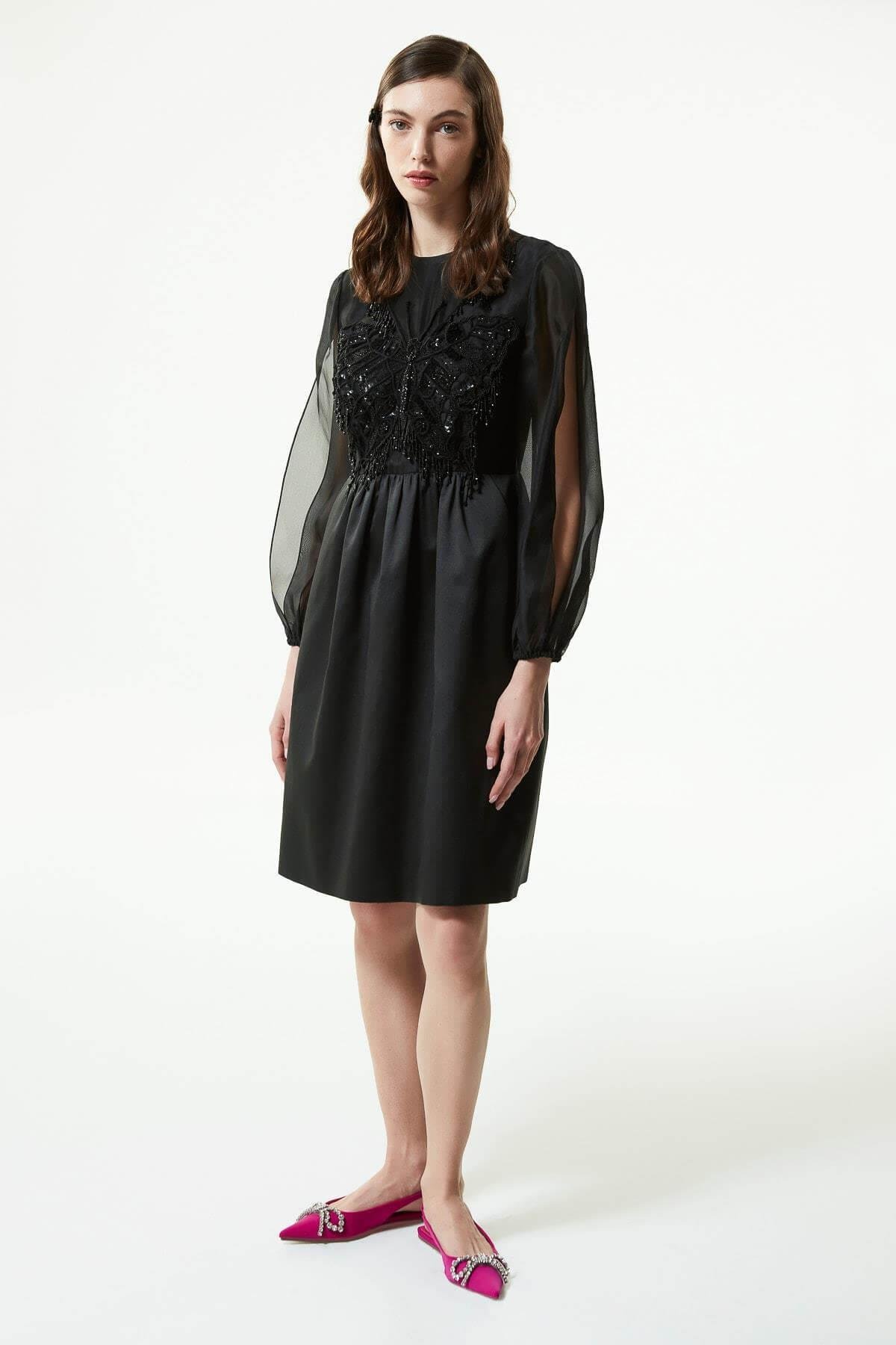 MACHKA SIYAH 02076 / ELBISE