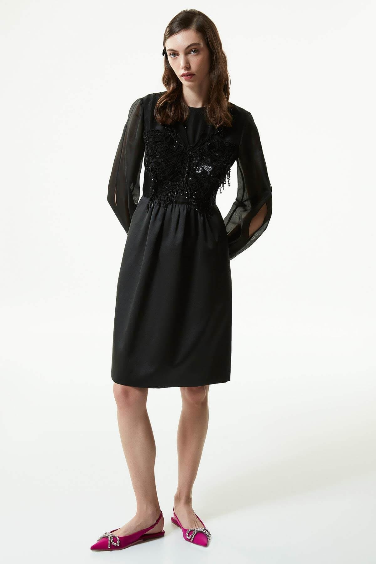 MACHKA SIYAH 02076 / ELBISE