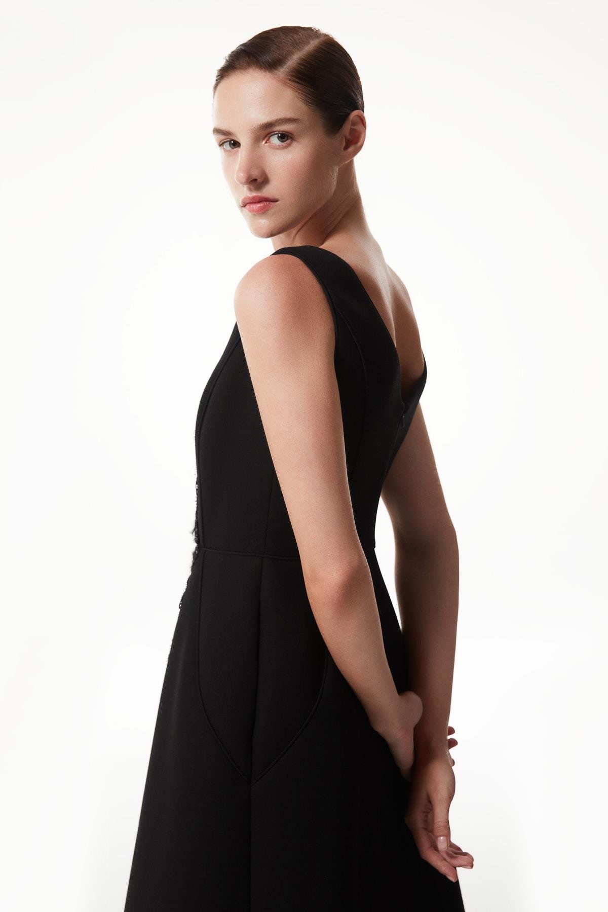 MACHKA SIYAH 02127 / ELBISE