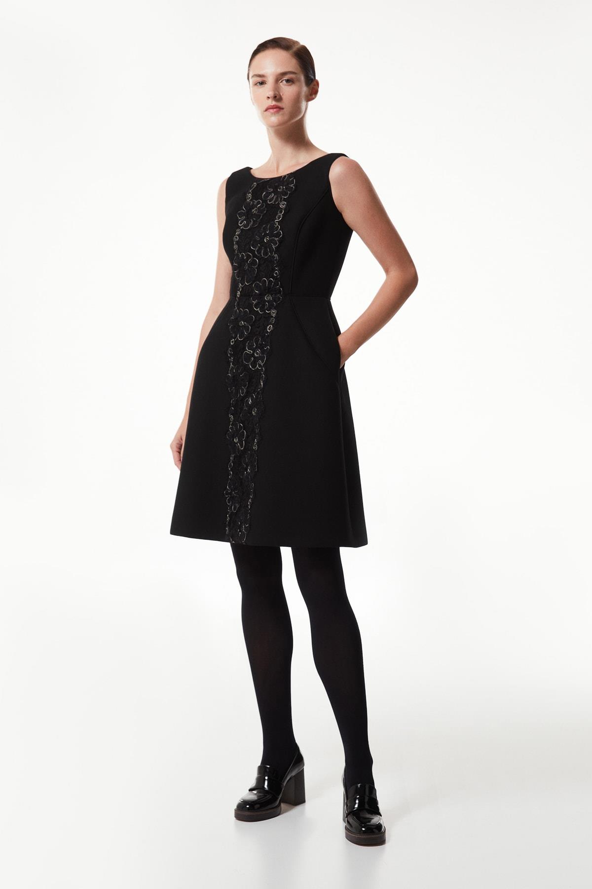 MACHKA SIYAH 02127 / ELBISE