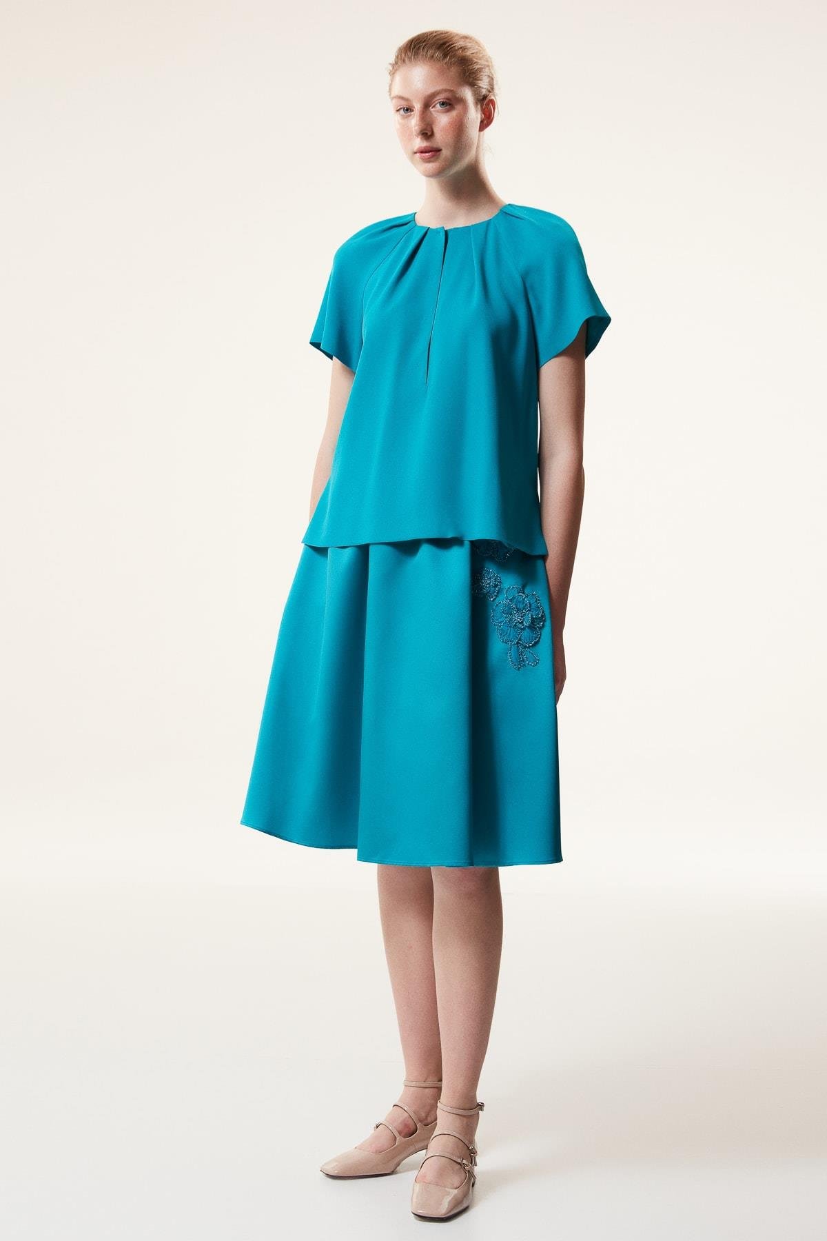 MACHKA TURKUAZ 06044 / BLUZ