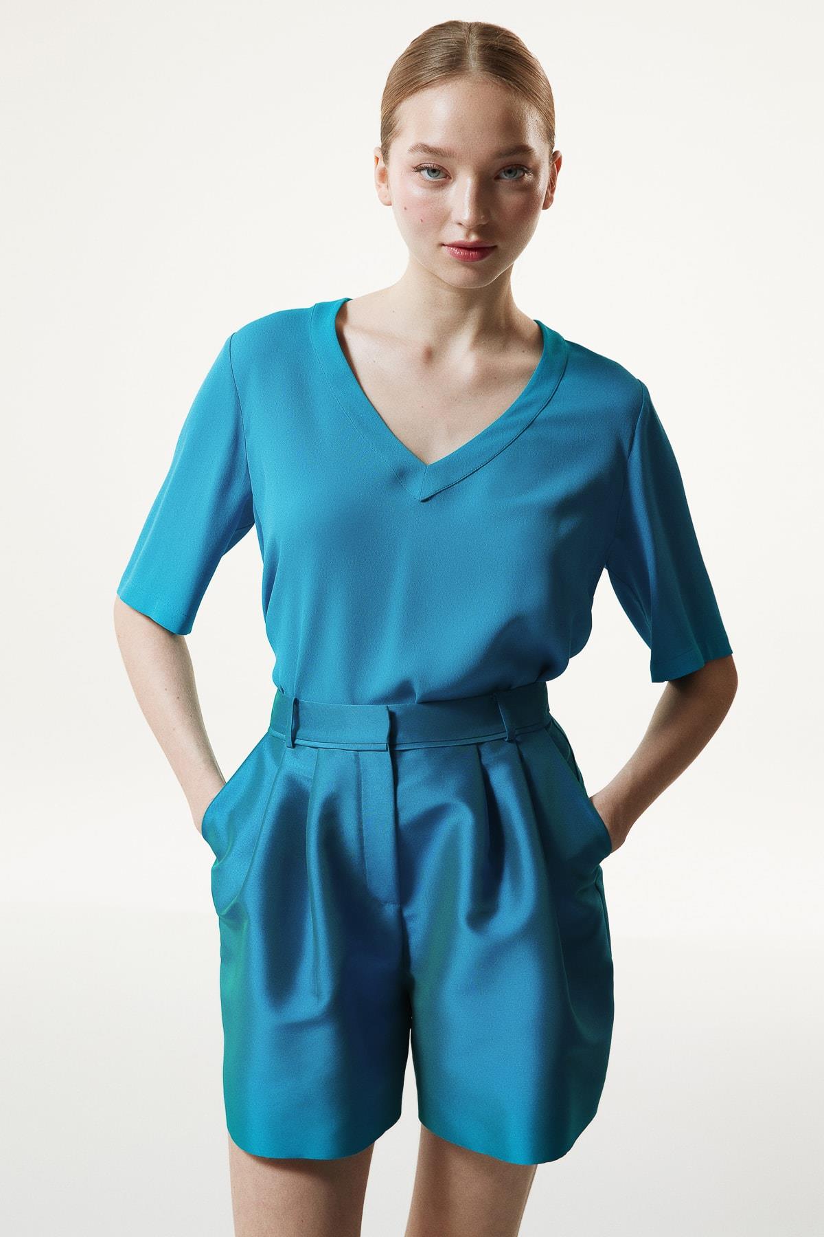 MACHKA TURKUAZ 06121 / BLUZ