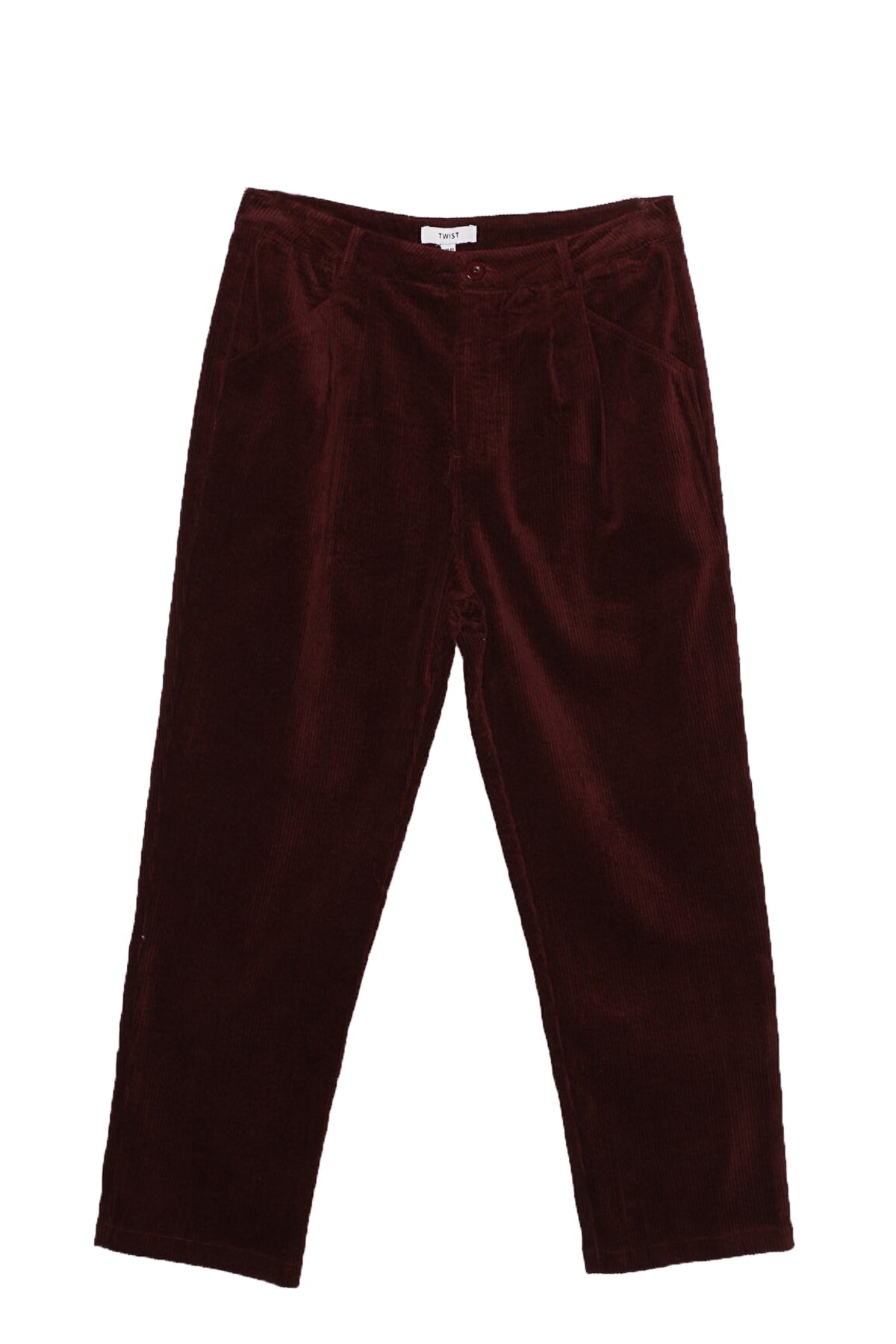 TWIST Bordo Kadife Pantolon