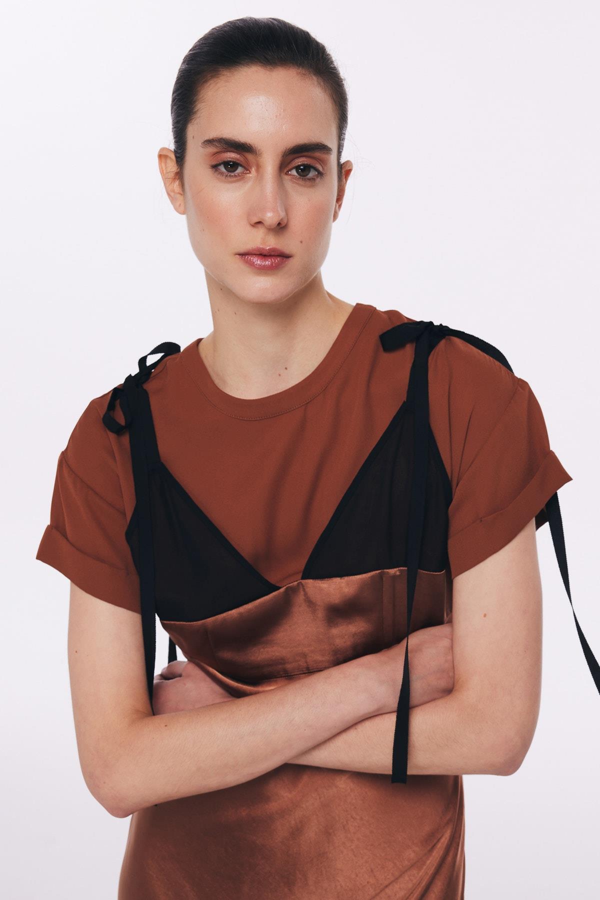 TWIST KAHVE 02165 / ELBİSE