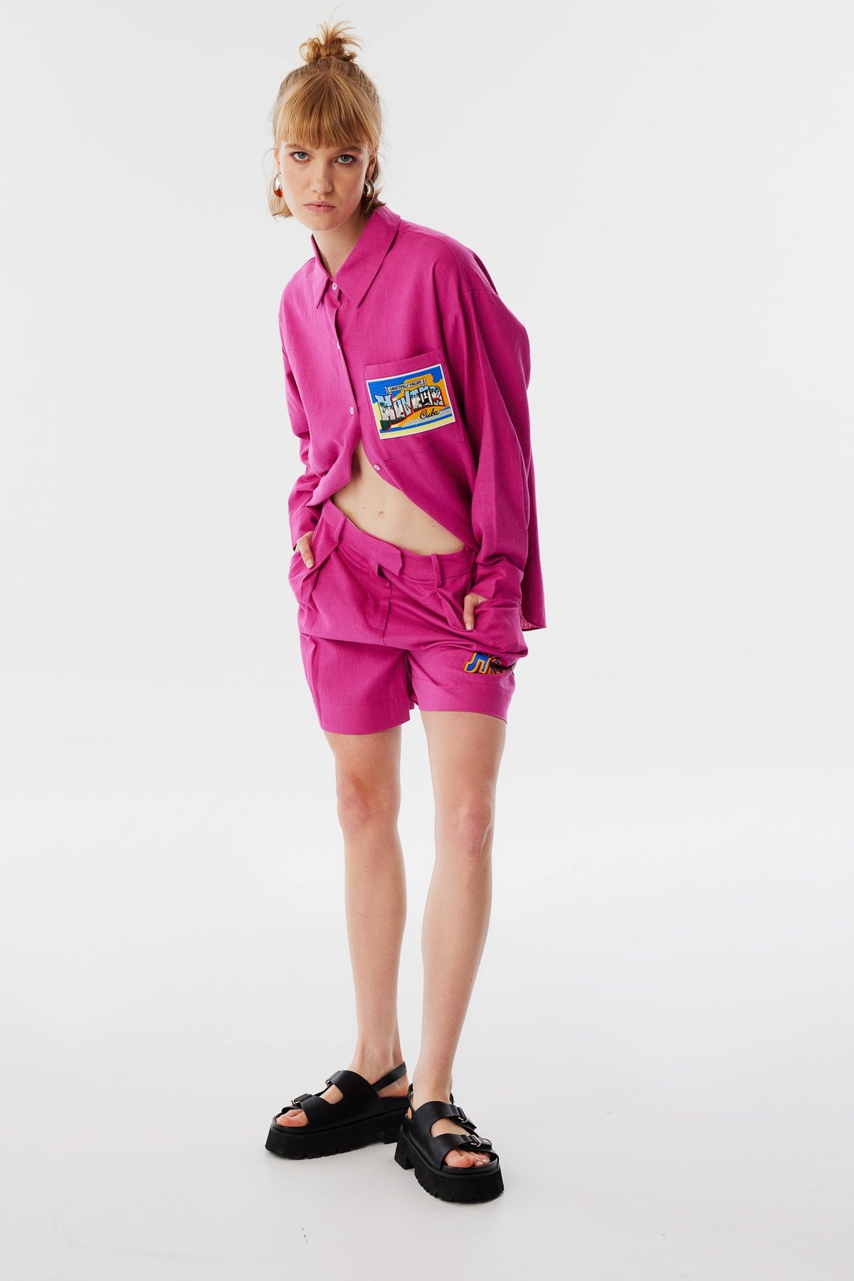 TWIST KOYU PEMBE 13024 / SORT