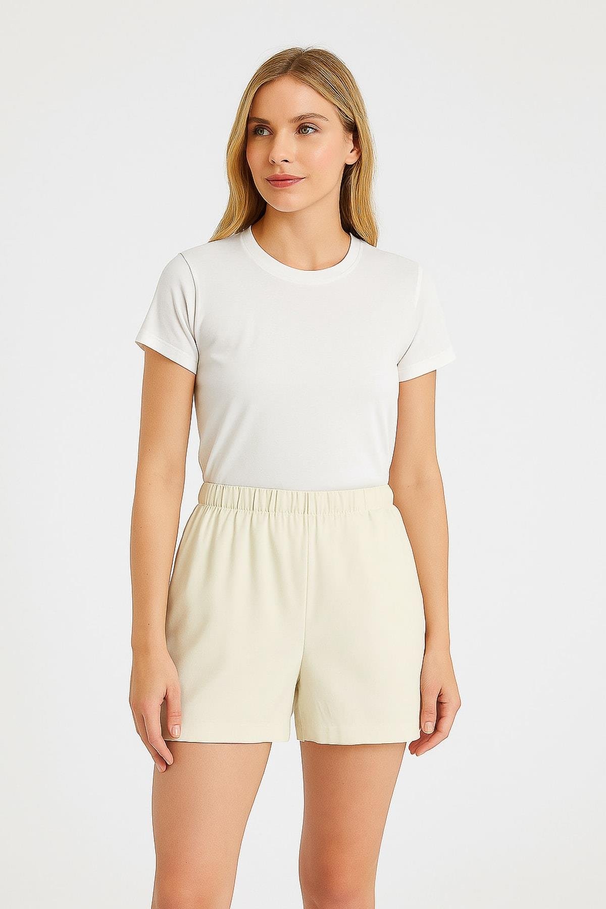 TWIST Krem Şort