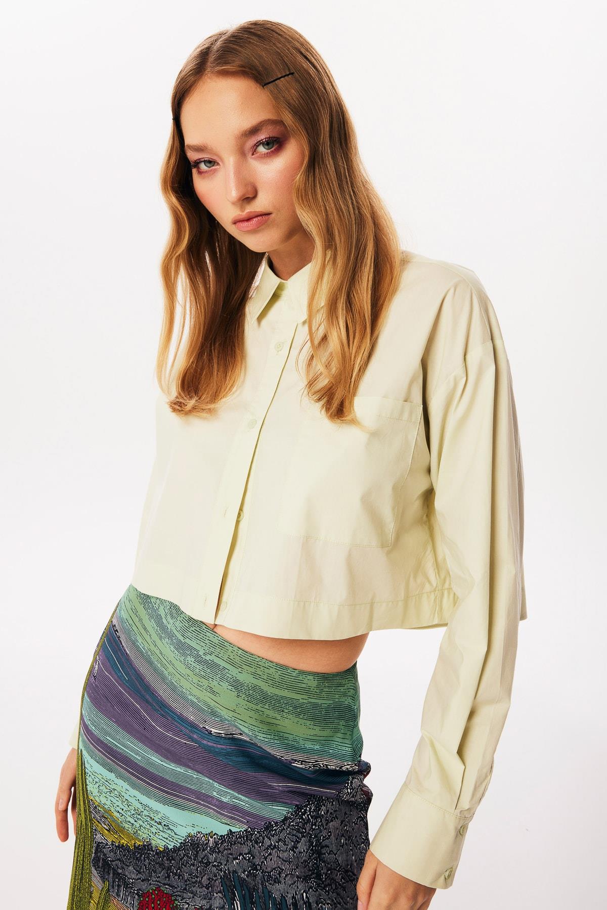 TWIST NIL YESILI 25359 / GOMLEK