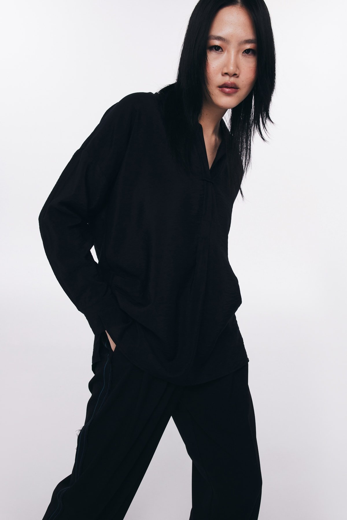 TWIST SIYAH 25106 / GOMLEK