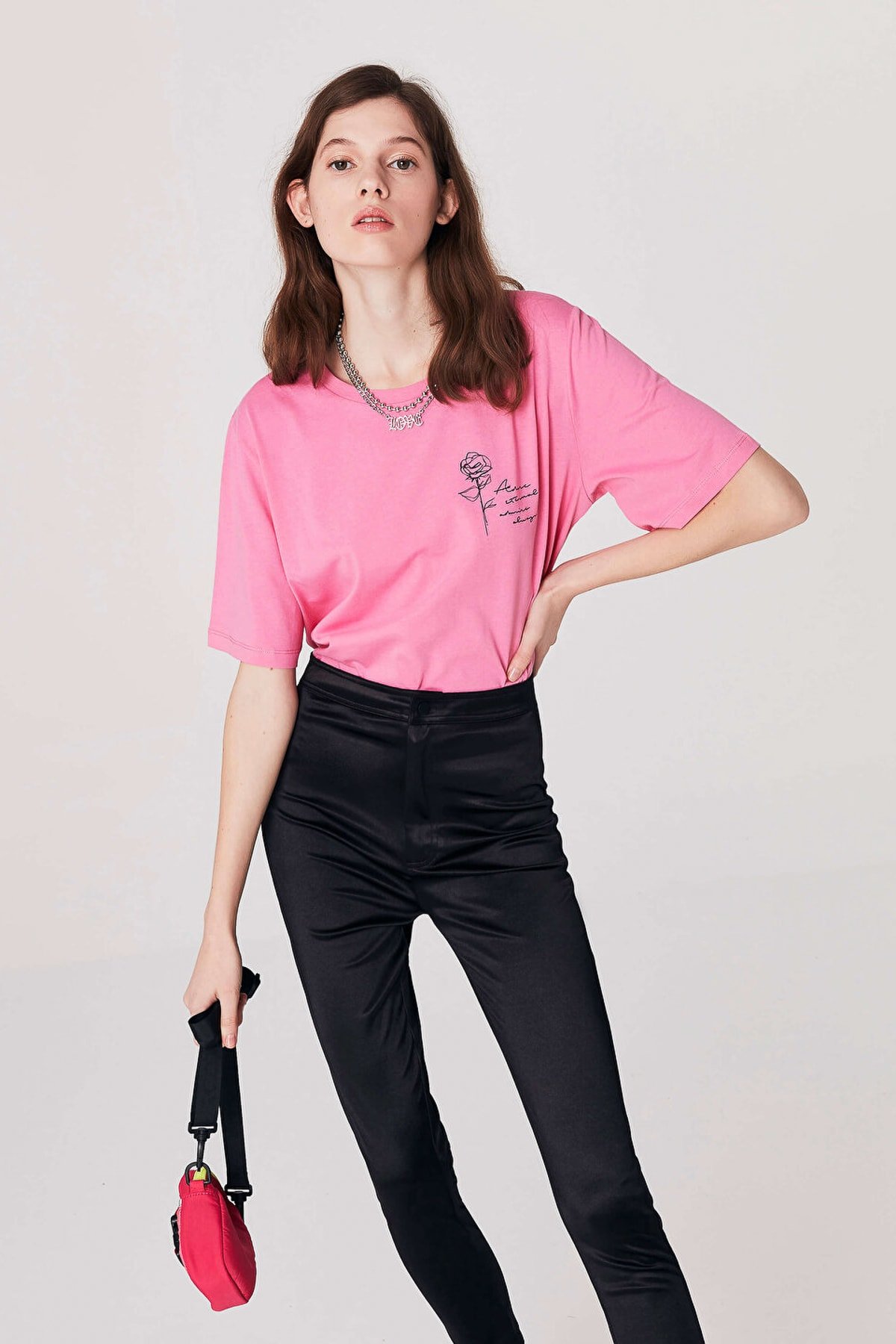 TWIST Siyah Disco Tayt Pantolon	