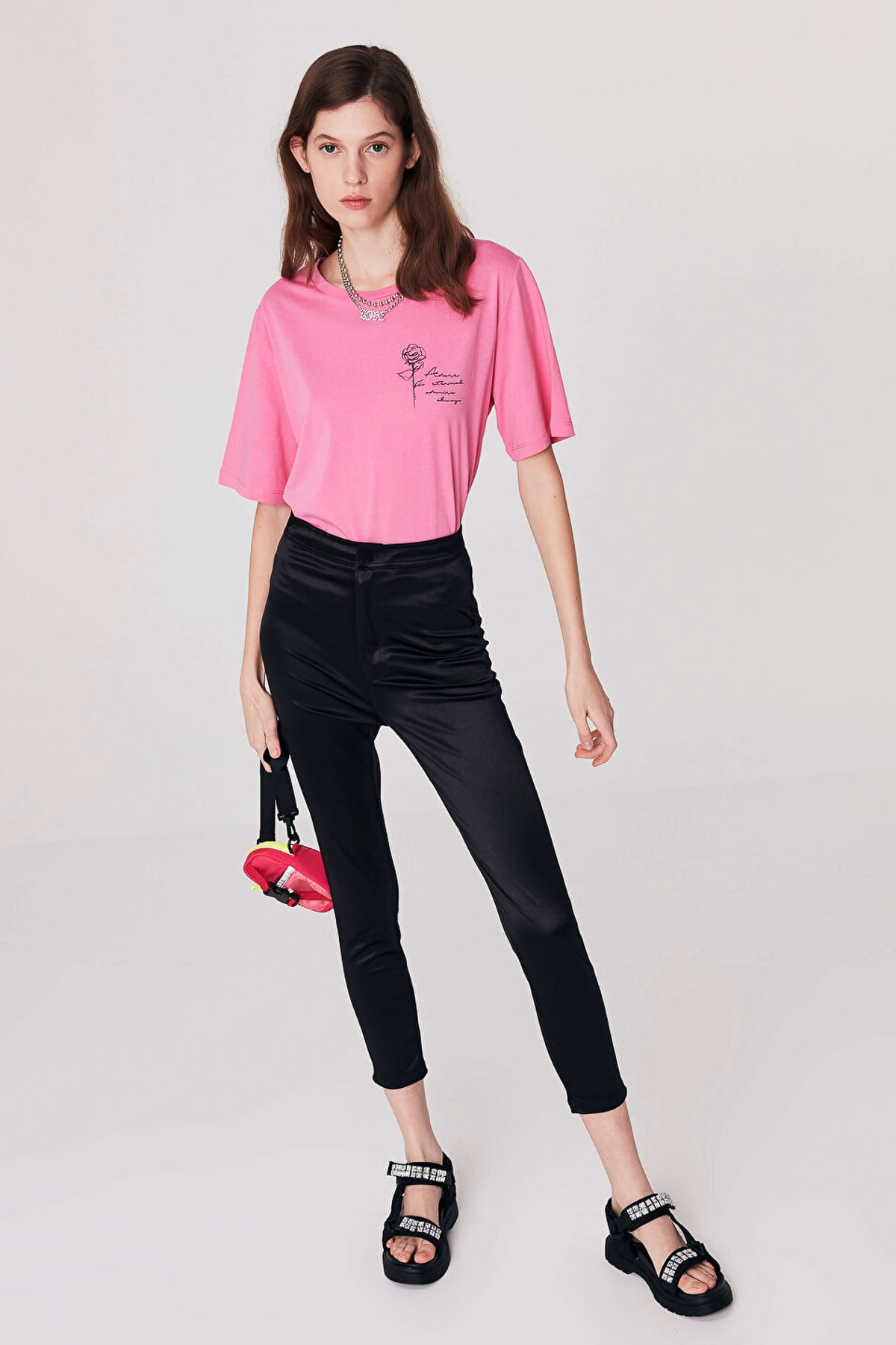 TWIST Siyah Disco Tayt Pantolon	