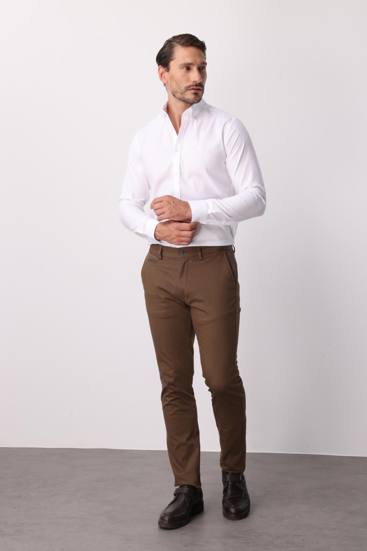 ERKEK BEJ DYNAMIC FIT STD PANTOLON