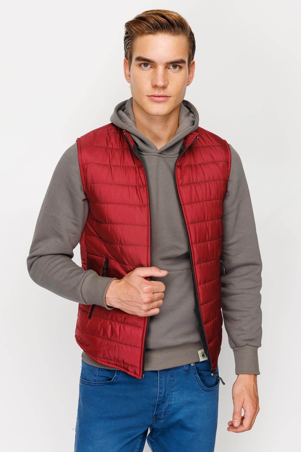 ERKEK BORDO STANDART STD PMP YELEK