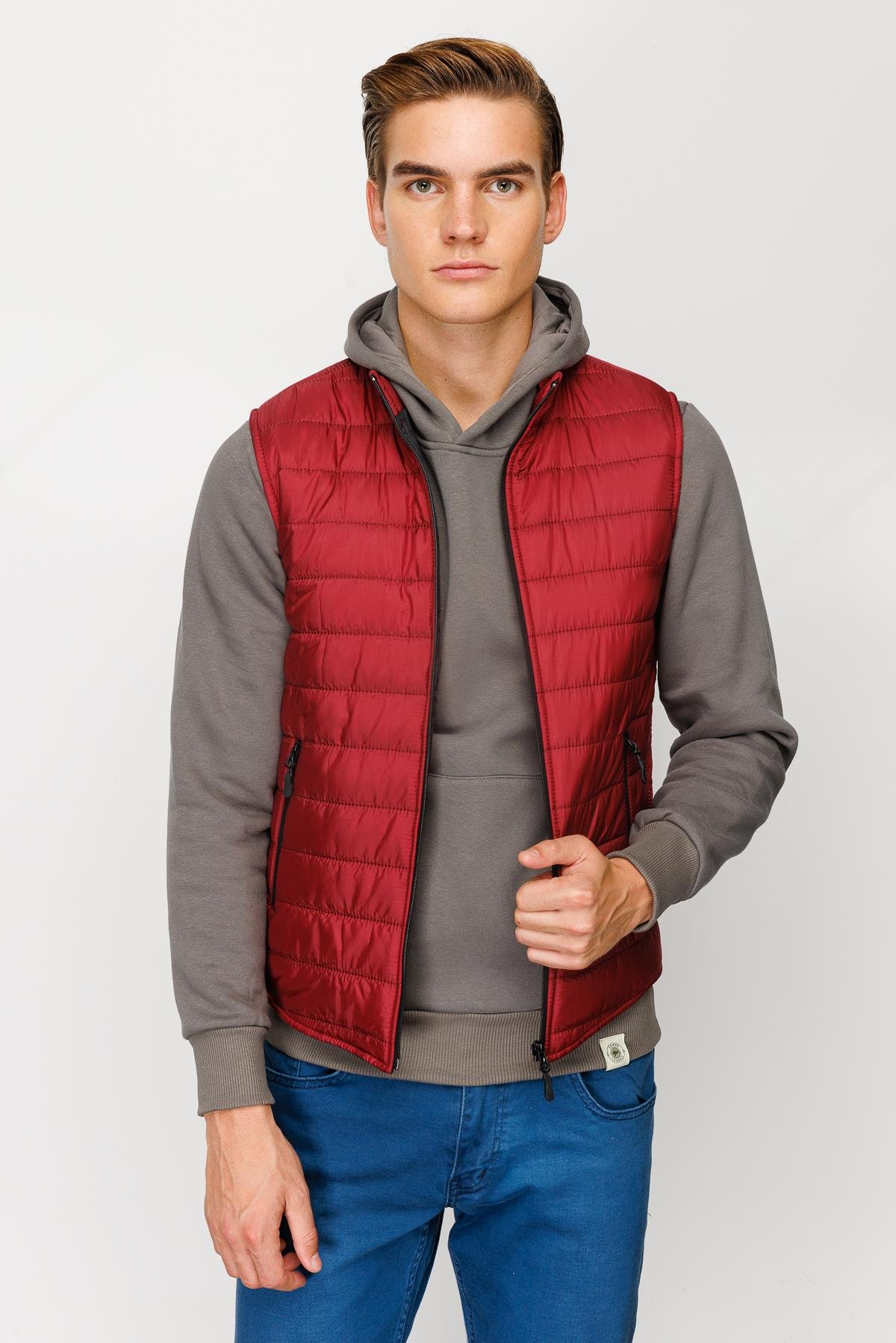 ERKEK BORDO STANDART STD PMP YELEK