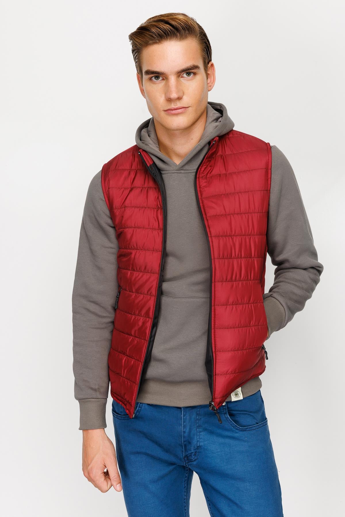 ERKEK BORDO STANDART STD PMP YELEK