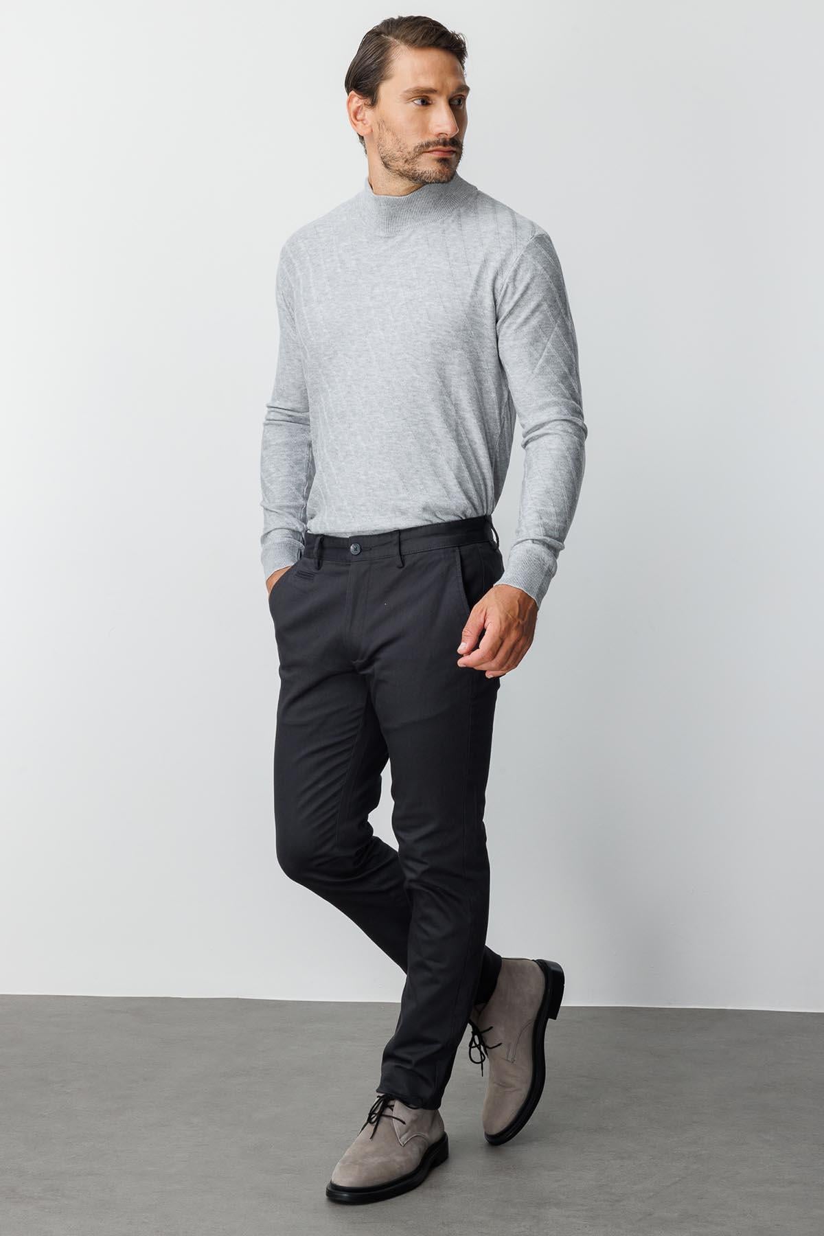 ERKEK GRİ DYNAMIC FIT STD PANTOLON