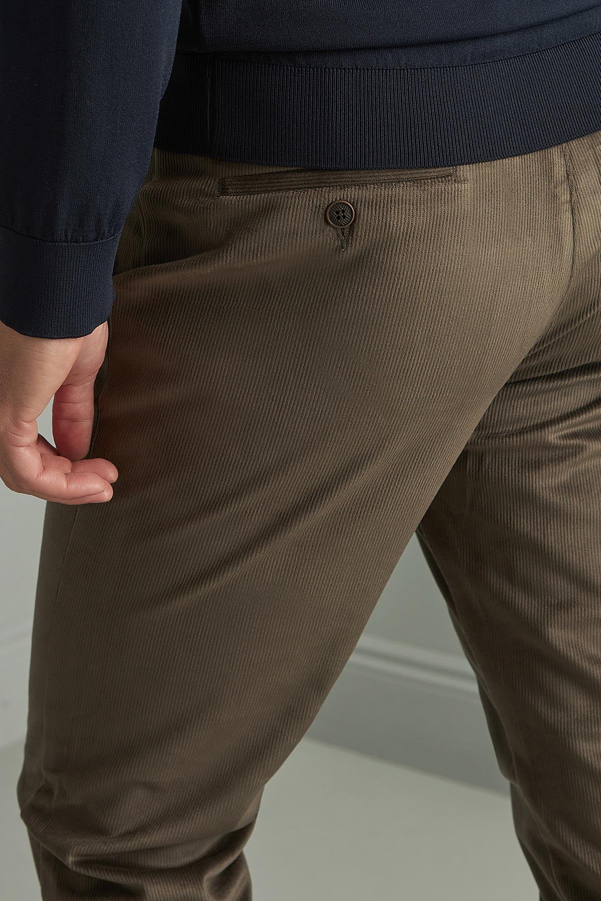 ERKEK KAHVE REGULARFIT / RAHAT KALIP STD PANTOLON