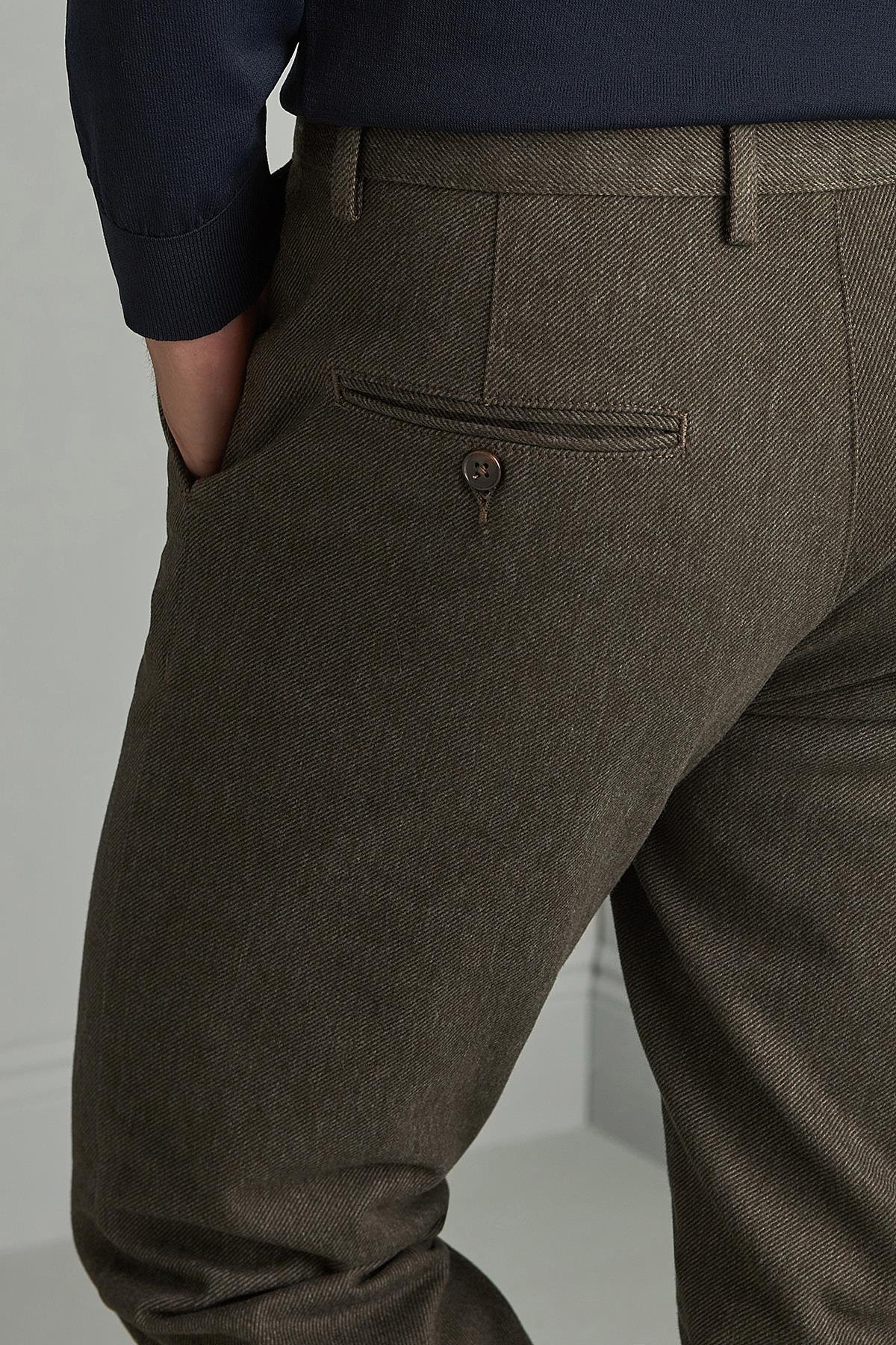 ERKEK KAHVE REGULARFIT / RAHAT KALIP STD PANTOLON