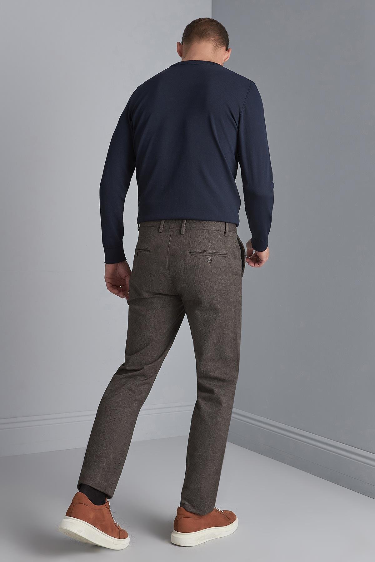 ERKEK KAHVE REGULARFIT / RAHAT KALIP STD PANTOLON