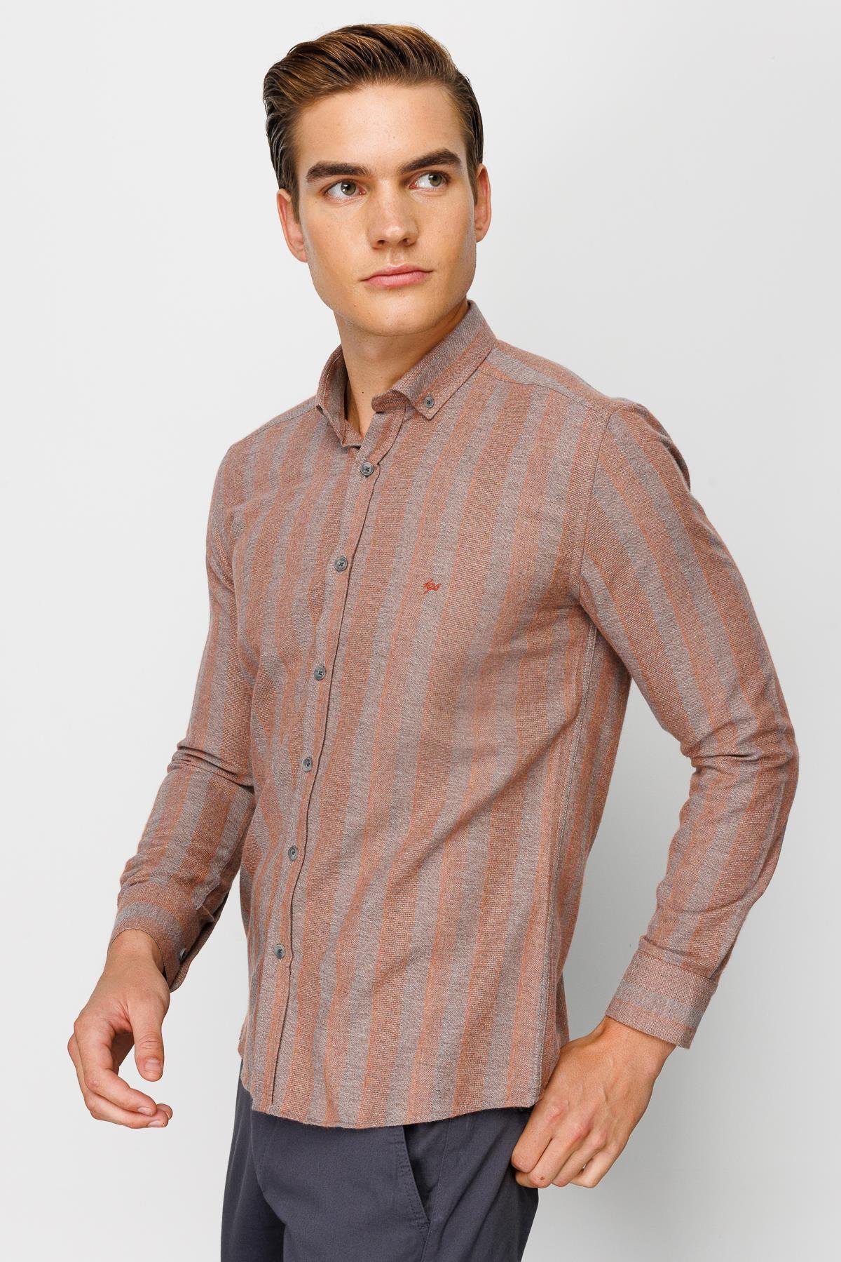 ERKEK KİREMİT DYNAMİCFİT TED BAKER DÜĞMELİ GÖMLEK