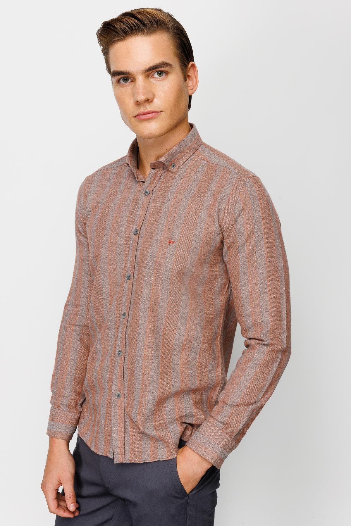 ERKEK KİREMİT DYNAMİCFİT TED BAKER DÜĞMELİ GÖMLEK
