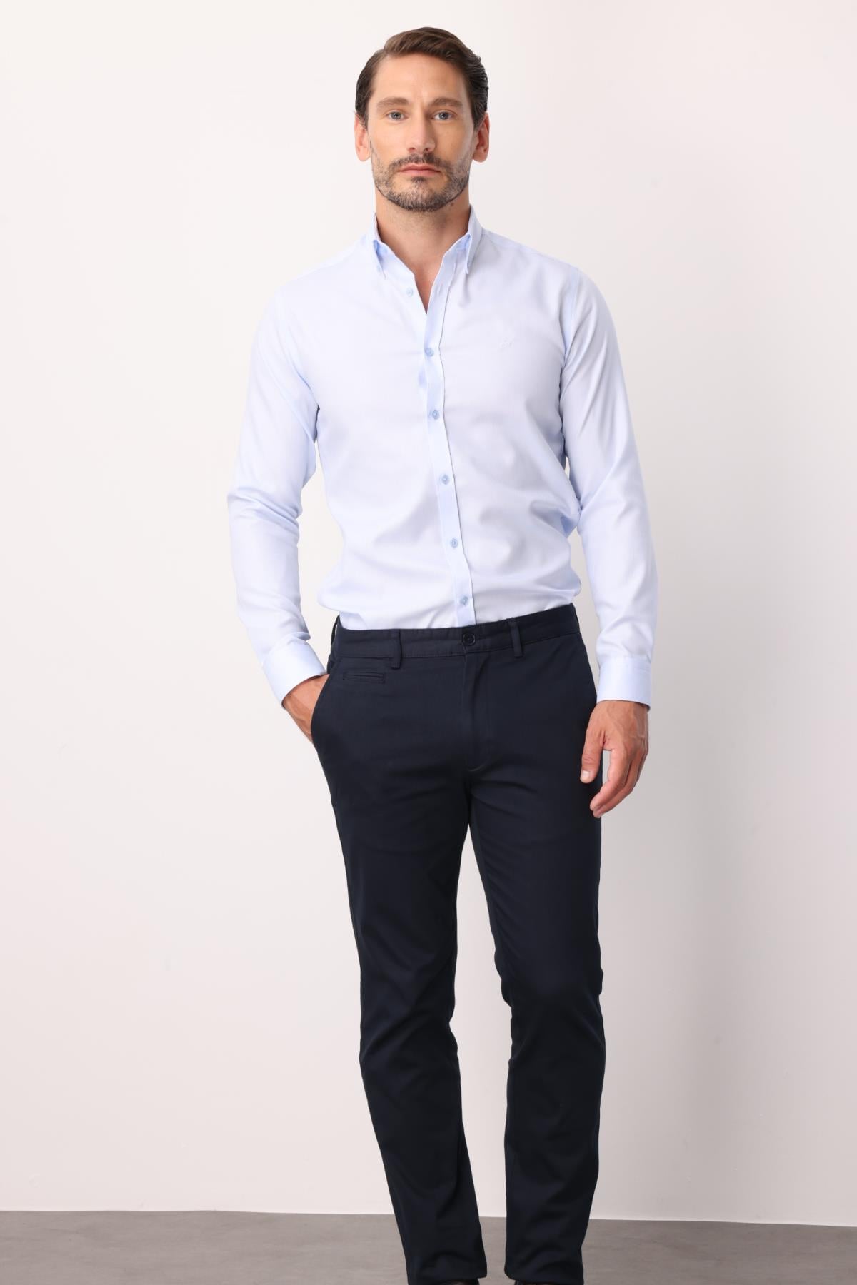 ERKEK LACİVERT DYNAMIC FIT STD PANTOLON