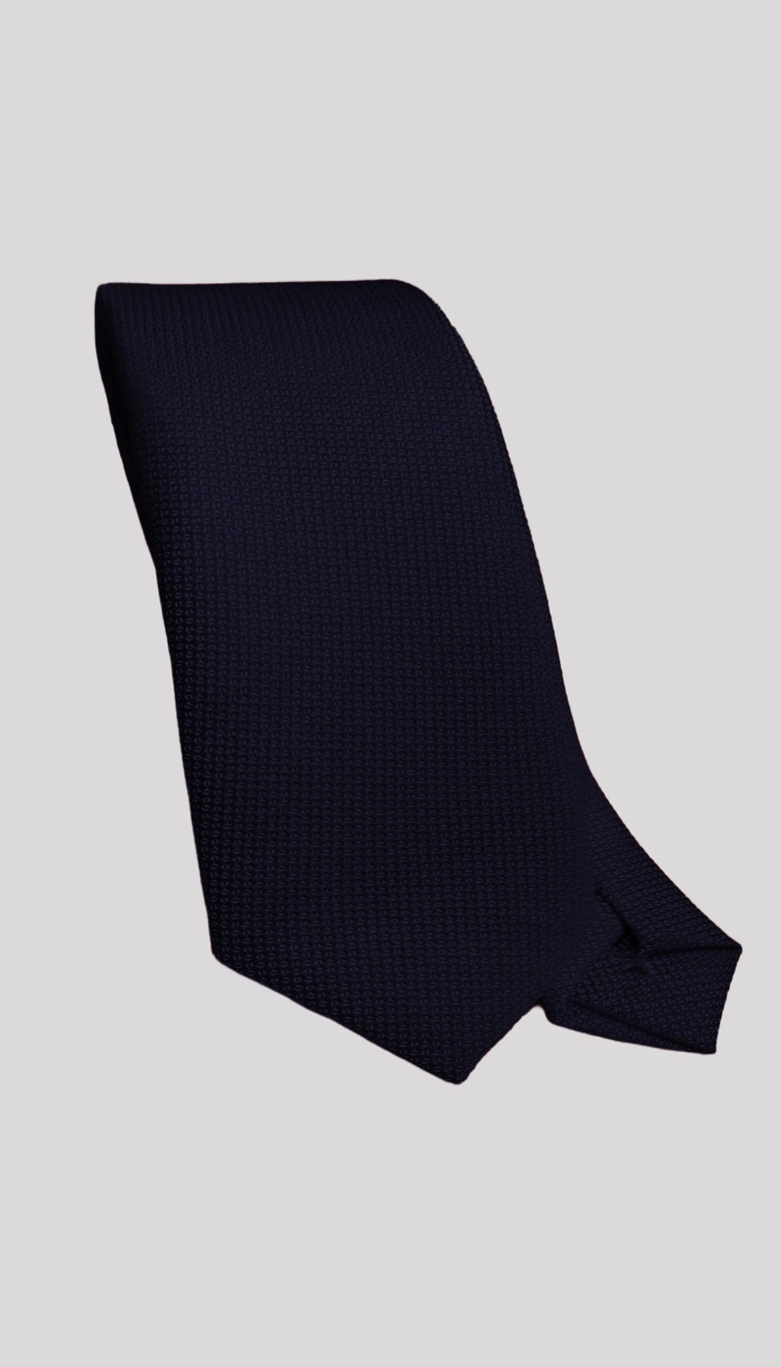 Erkek Lacivert   Kravat Mendilli