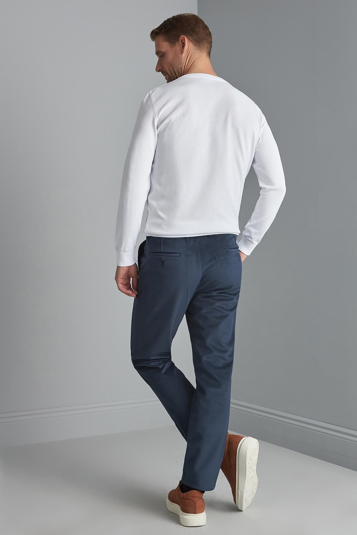 ERKEK LACİVERT REGULARFIT / RAHAT KALIP STD PANTOLON