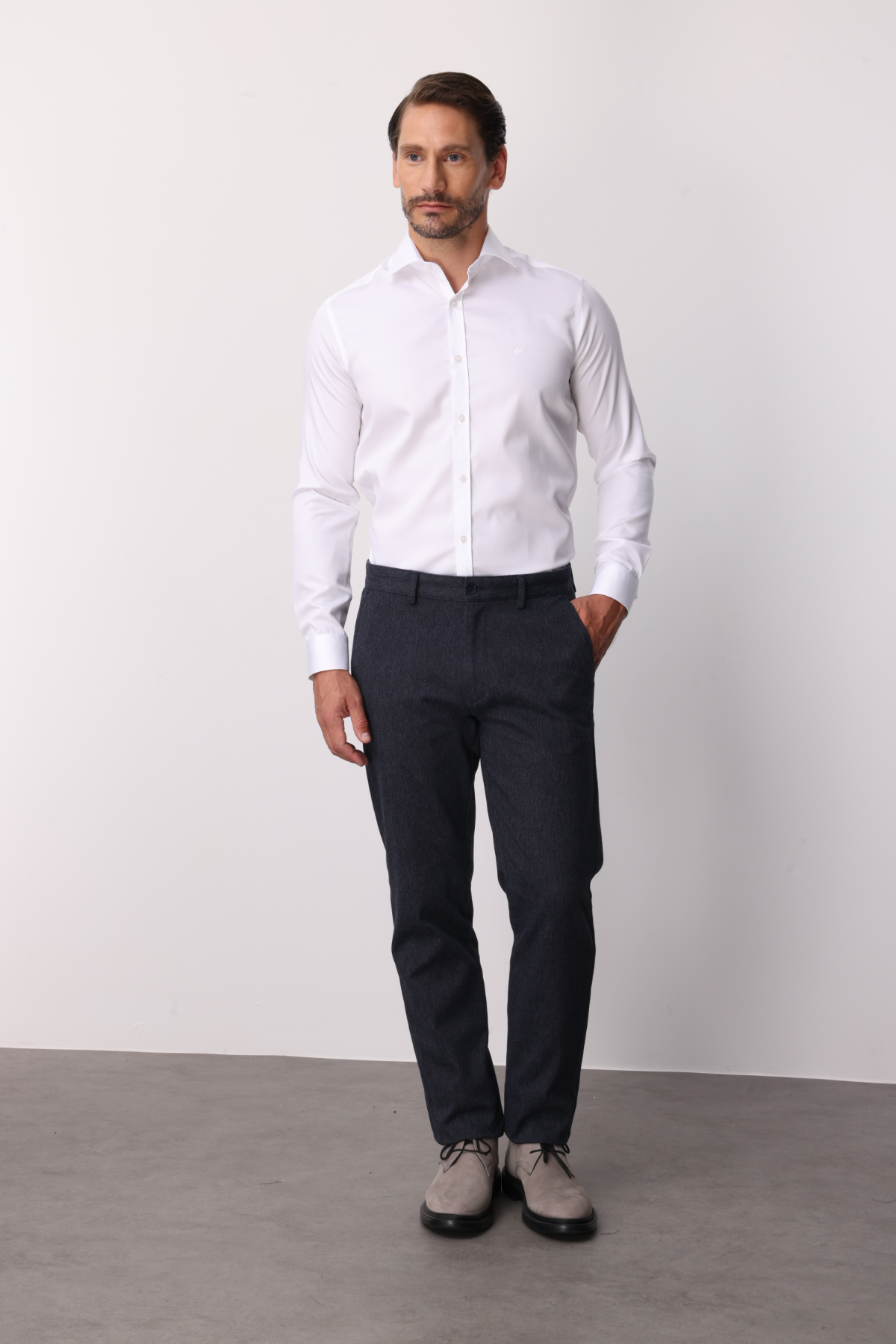 ERKEK LACİVERT REGULARFIT / RAHAT KALIP STD PANTOLON