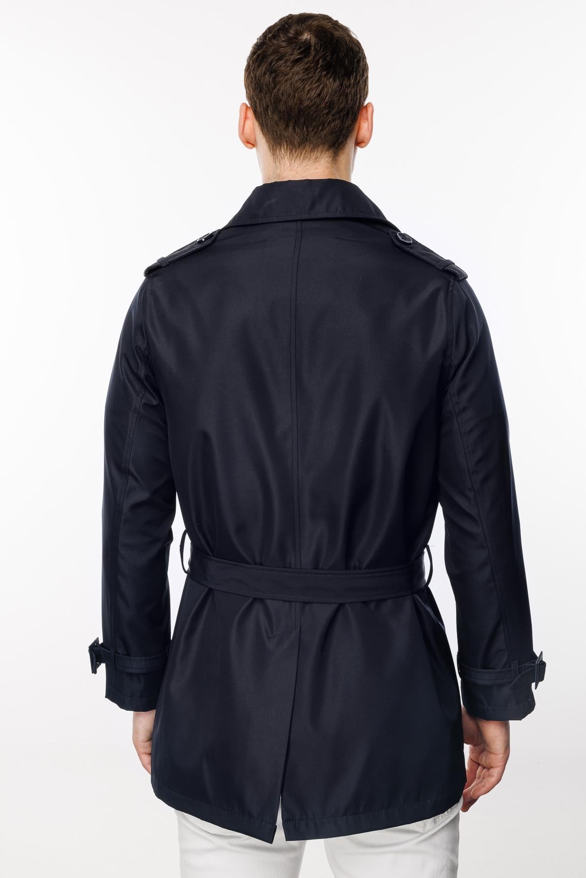 ERKEK LACİVERT STANDART STD TRENCH