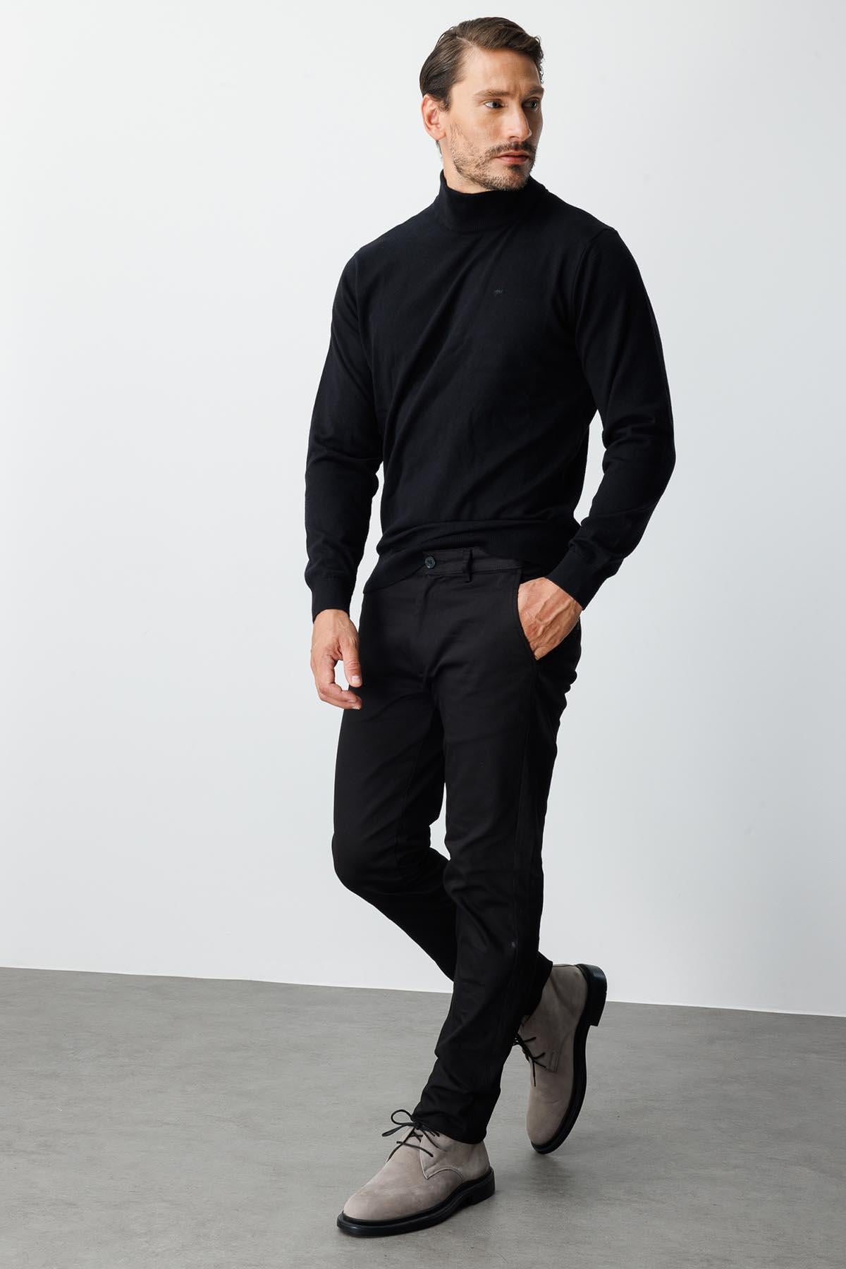 ERKEK SİYAH DYNAMIC FIT STD PANTOLON