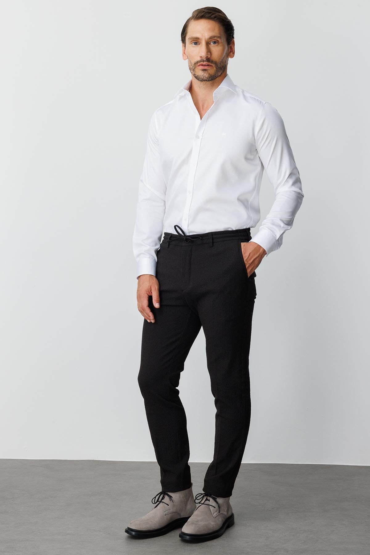 ERKEK SİYAH DYNAMIC FIT STD PANTOLON