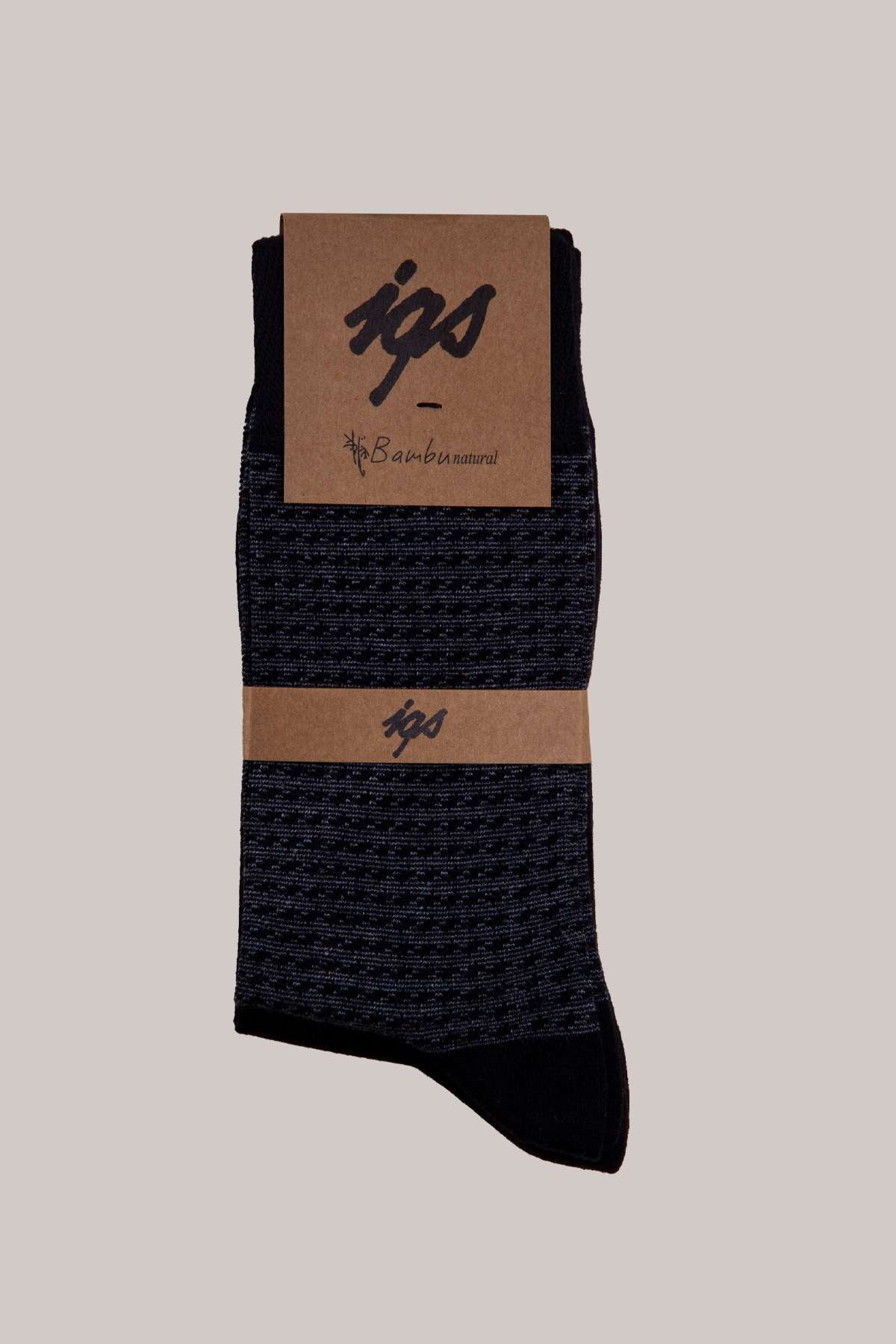 ERKEK SİYAH STANDART STD BAMBU İKİLİ