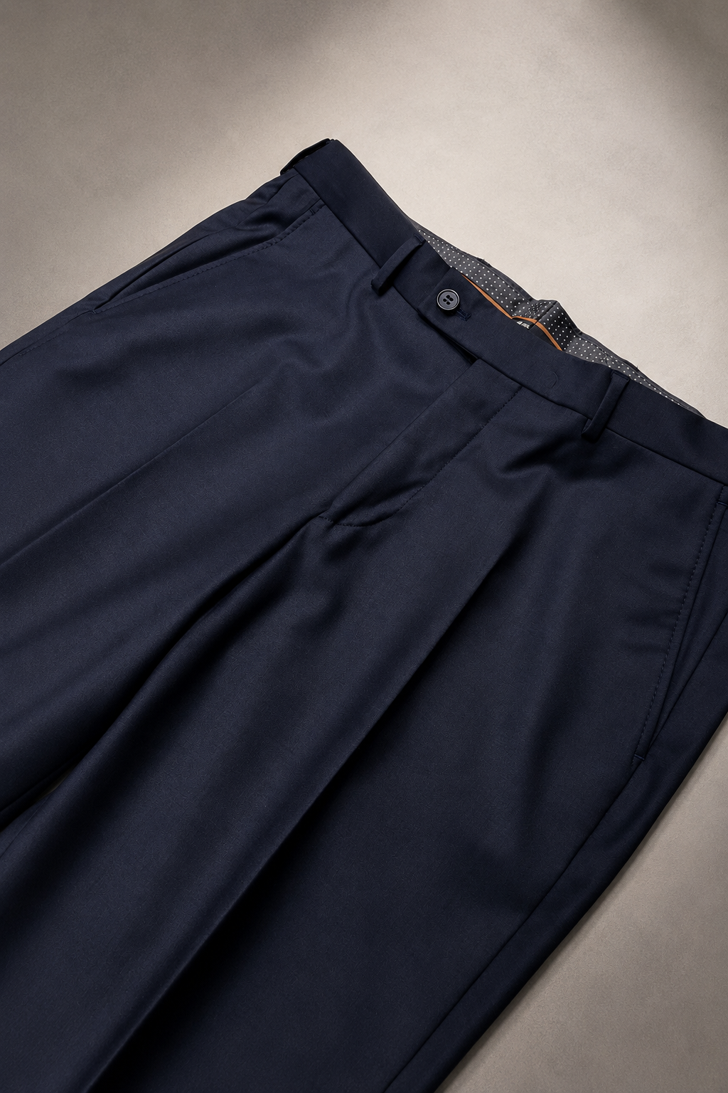 Lacivert Regular Fit Rahat Kalıp %86 Pamuklu Pantolon