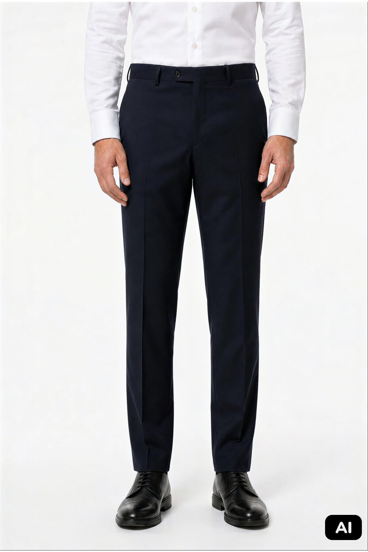 Lacivert Regular Fit Rahat Kalıp %86 Pamuklu Pantolon