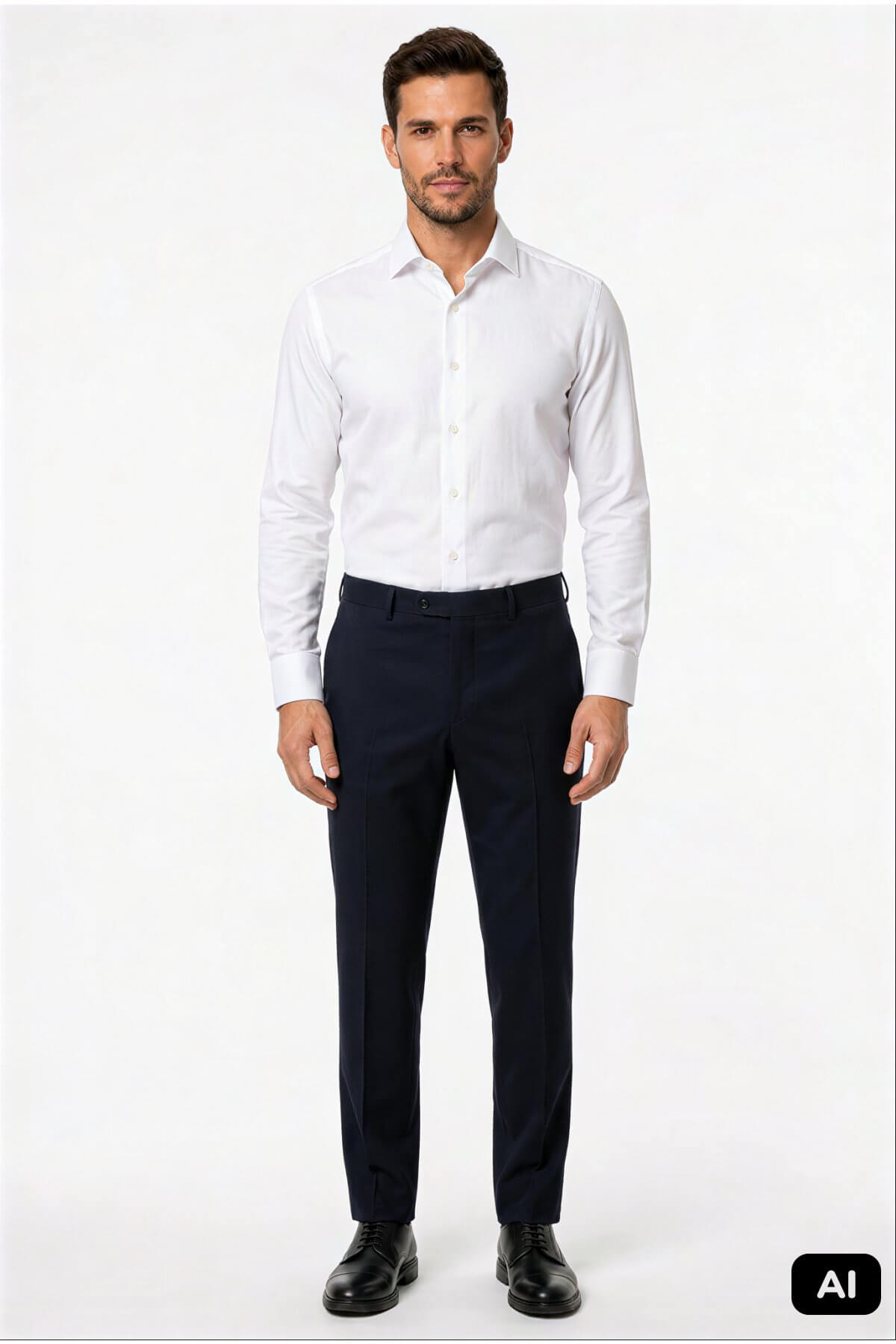 Lacivert Regular Fit Rahat Kalıp %86 Pamuklu Pantolon