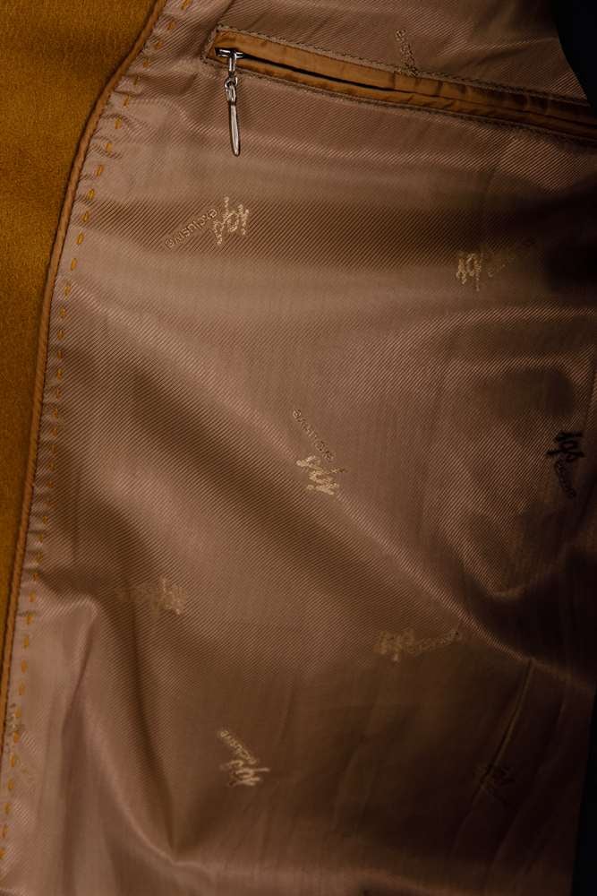 WOOL&CASHMERE PALTO ERKEK CAMEL MODERNFİT / DAR KALIP STD PALTO
