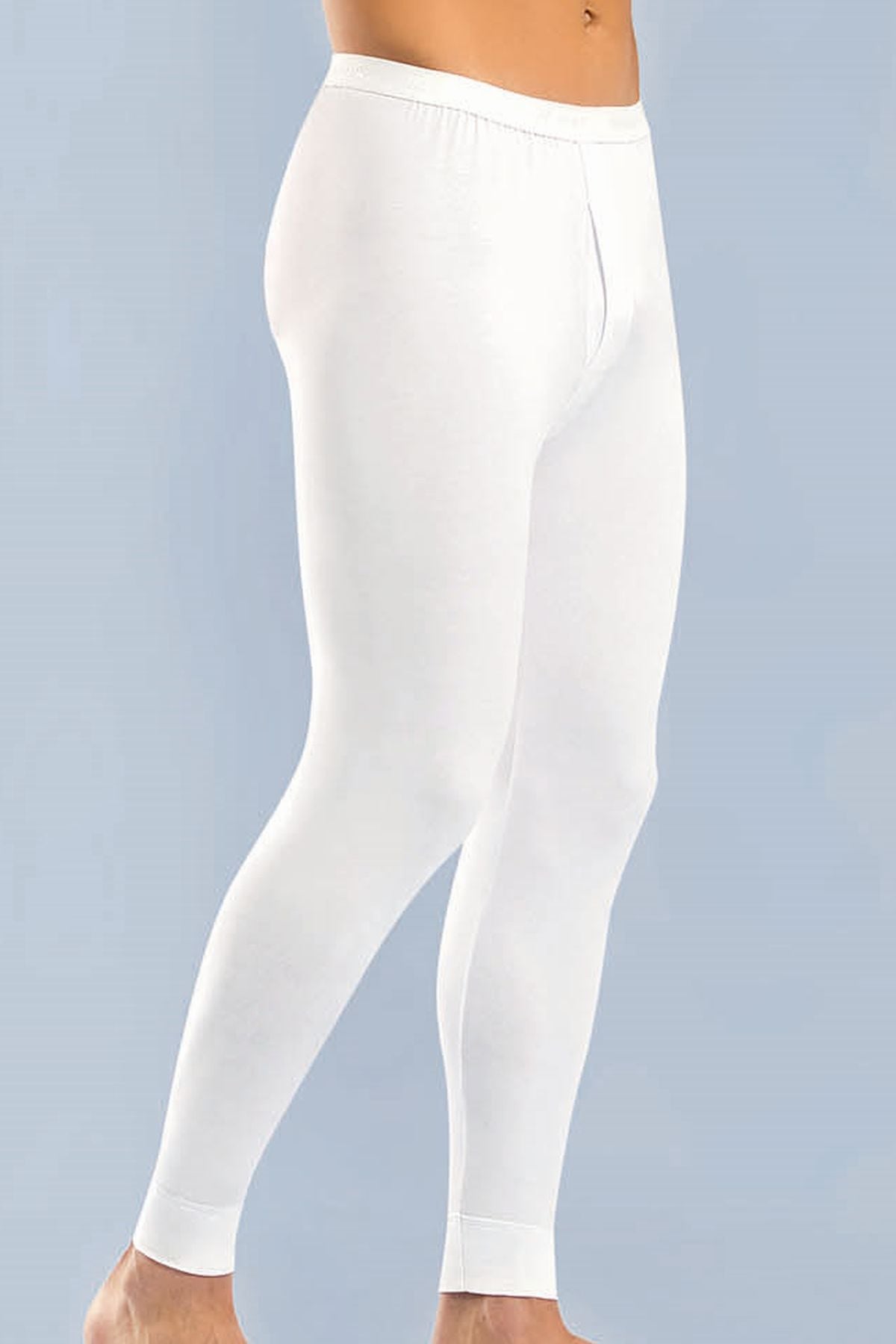 Anıt 1127 Beyaz Likralı Pamuklu Tayt Erkek İçlik Termal AltTermal AltAnıt Lingerie