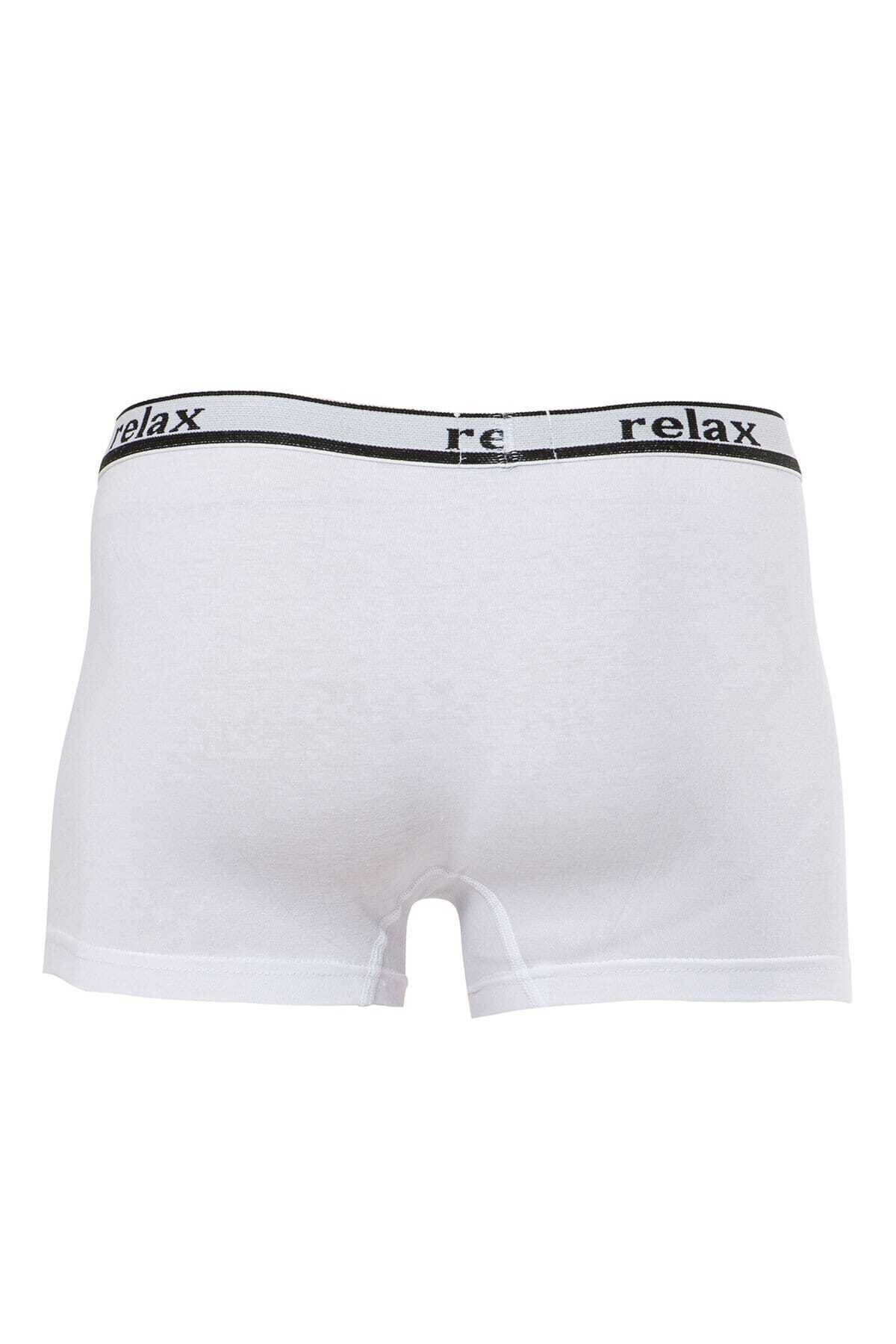 Anıt 1268 Beyaz 3 Adet Relax Pamuklu Esnek Erkek BoxerBoxerAnıt Lingerie