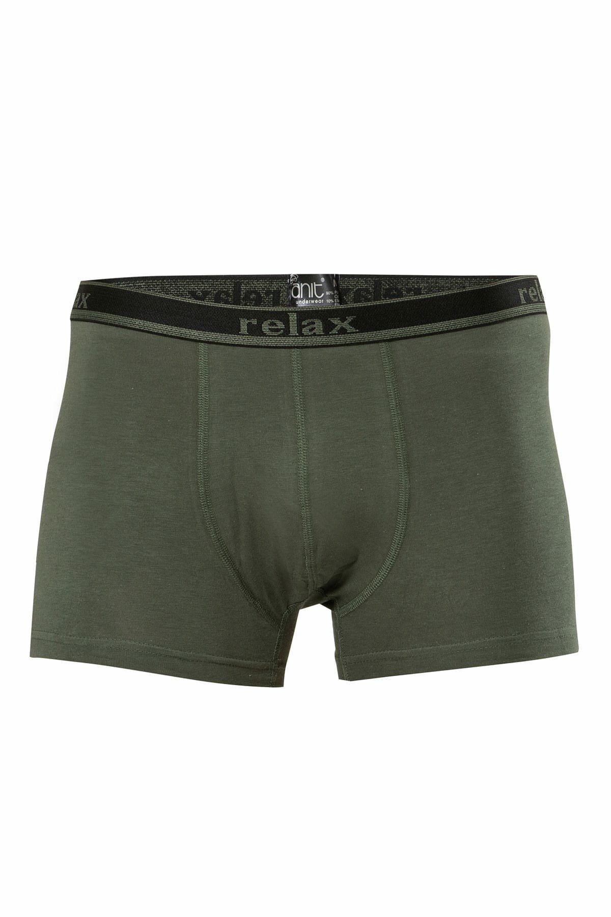 Anıt 1268 Haki 3 Adet Relax Pamuklu Esnek Erkek BoxerBoxerAnıt Lingerie