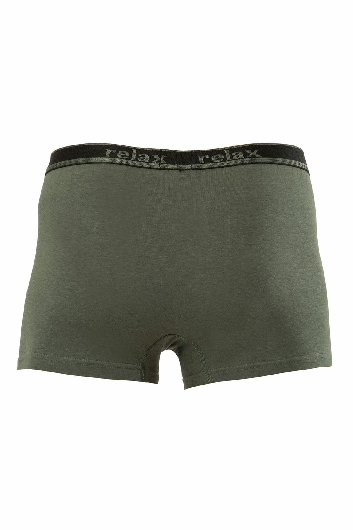 Anıt 1268 Haki 3 Adet Relax Pamuklu Esnek Erkek BoxerBoxerAnıt Lingerie