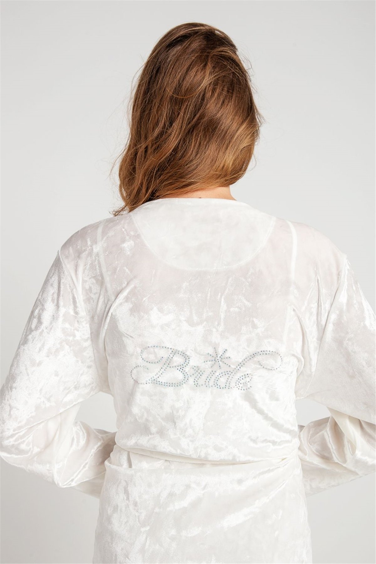 Magic Form 32960 Kadın Ekru Kadife Bride SabahlıkKadın SabahlıkMagic Form