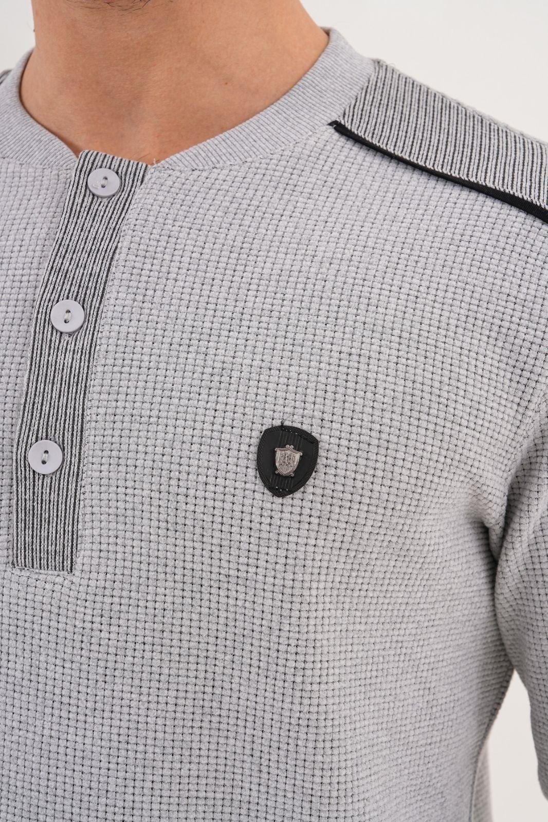 Mecit 2998 Gri Selanik Kumaş Kışlık Erkek Pijama Takımı