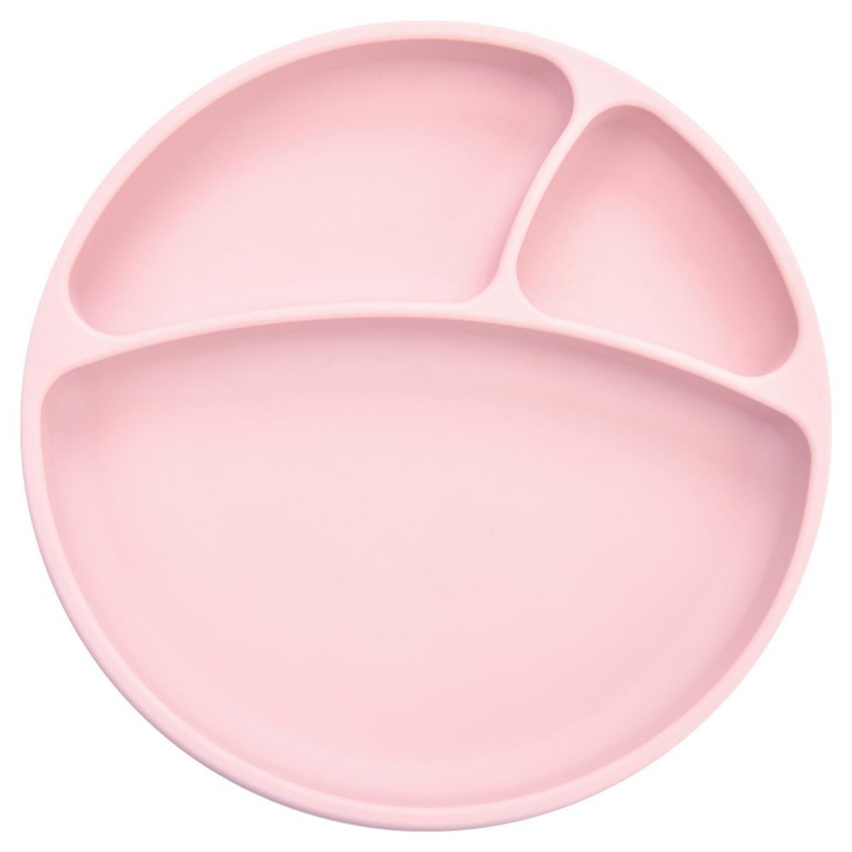 OİOİ Porsiyon Vakum Tabanlı Silikon Tabak Pembe