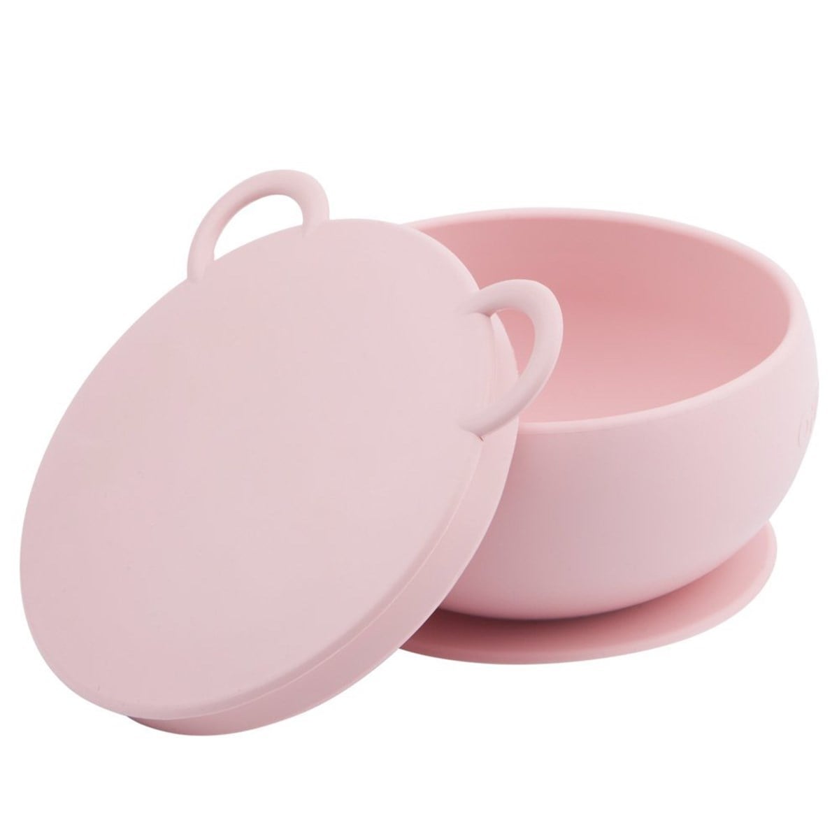OİOİ Vakumlu Kapaklı Slikon Kase Pembe