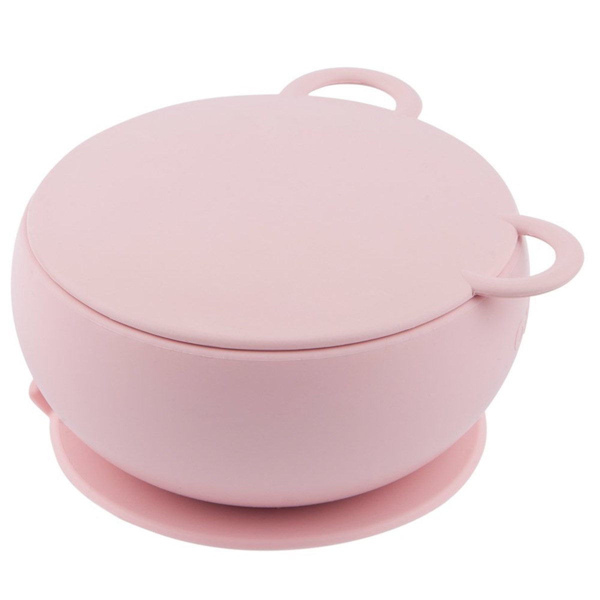 OİOİ Vakumlu Kapaklı Slikon Kase Pembe