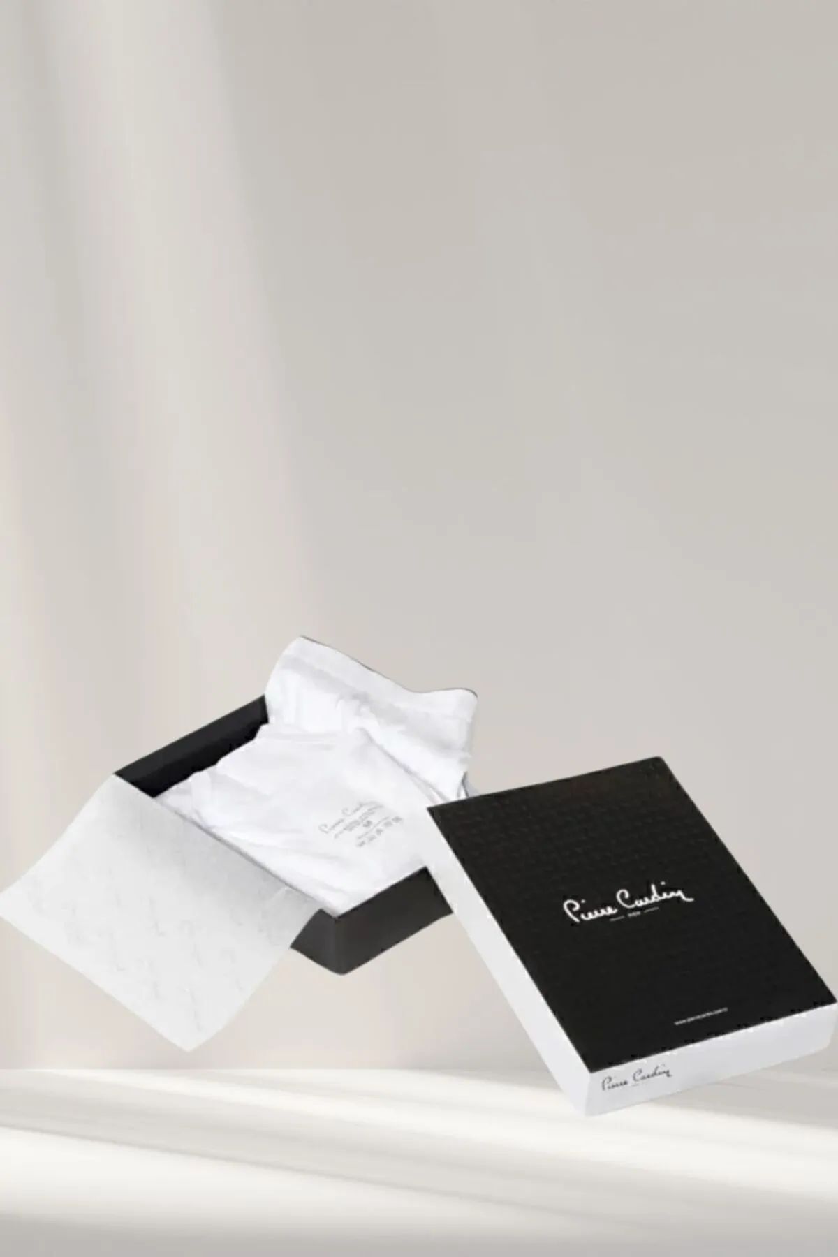 Pierre Cardin 140 Erkek Beyaz Penye 2'Li Modal Atlet Boxer TakımBoxerPierre Cardin