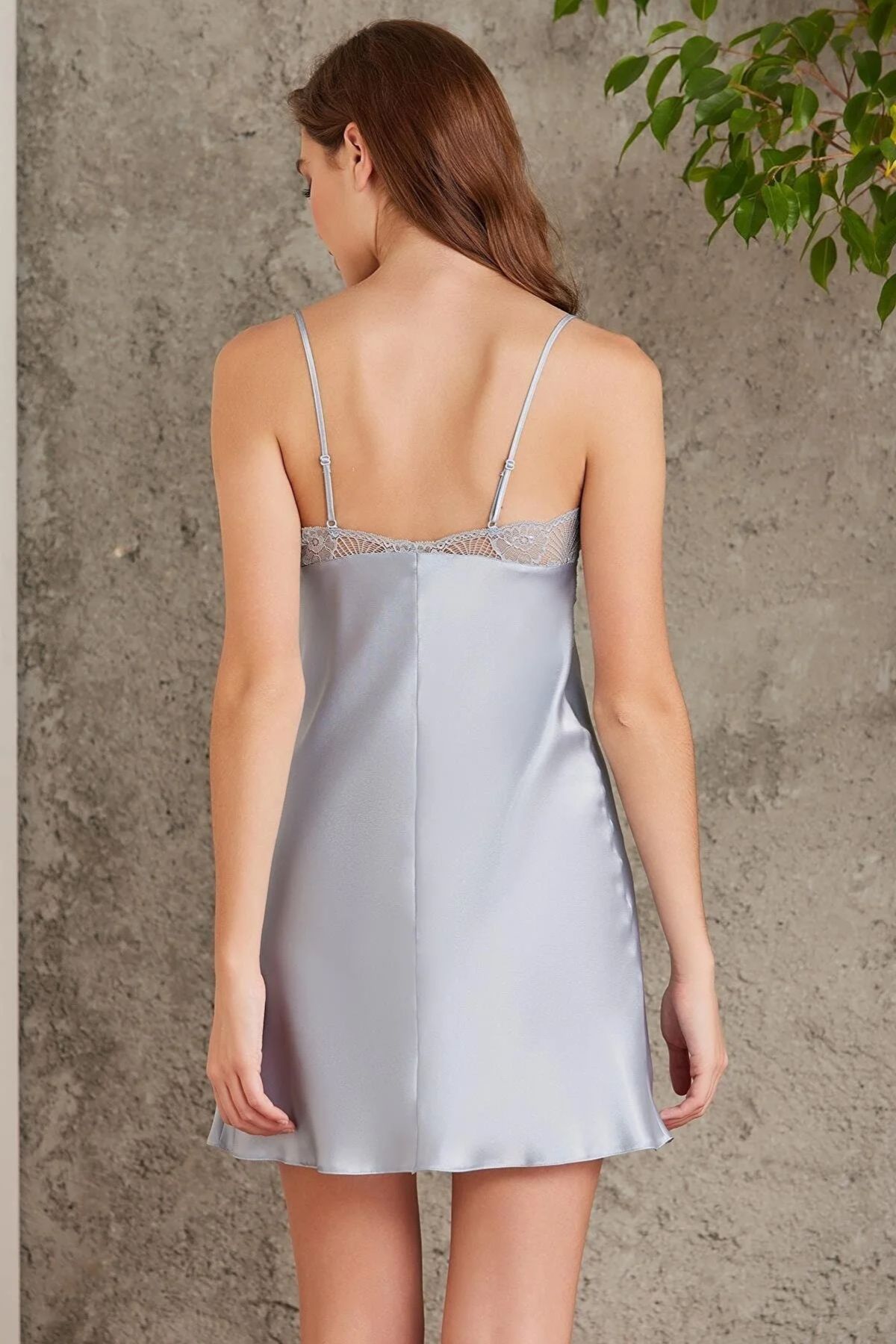 Pierre Cardin 7035 Kadın Mist Gelin Çeyiz Seti 4'lü Saten Sabahlık Gecelik Şortlu TakımSetlerPierre Cardin