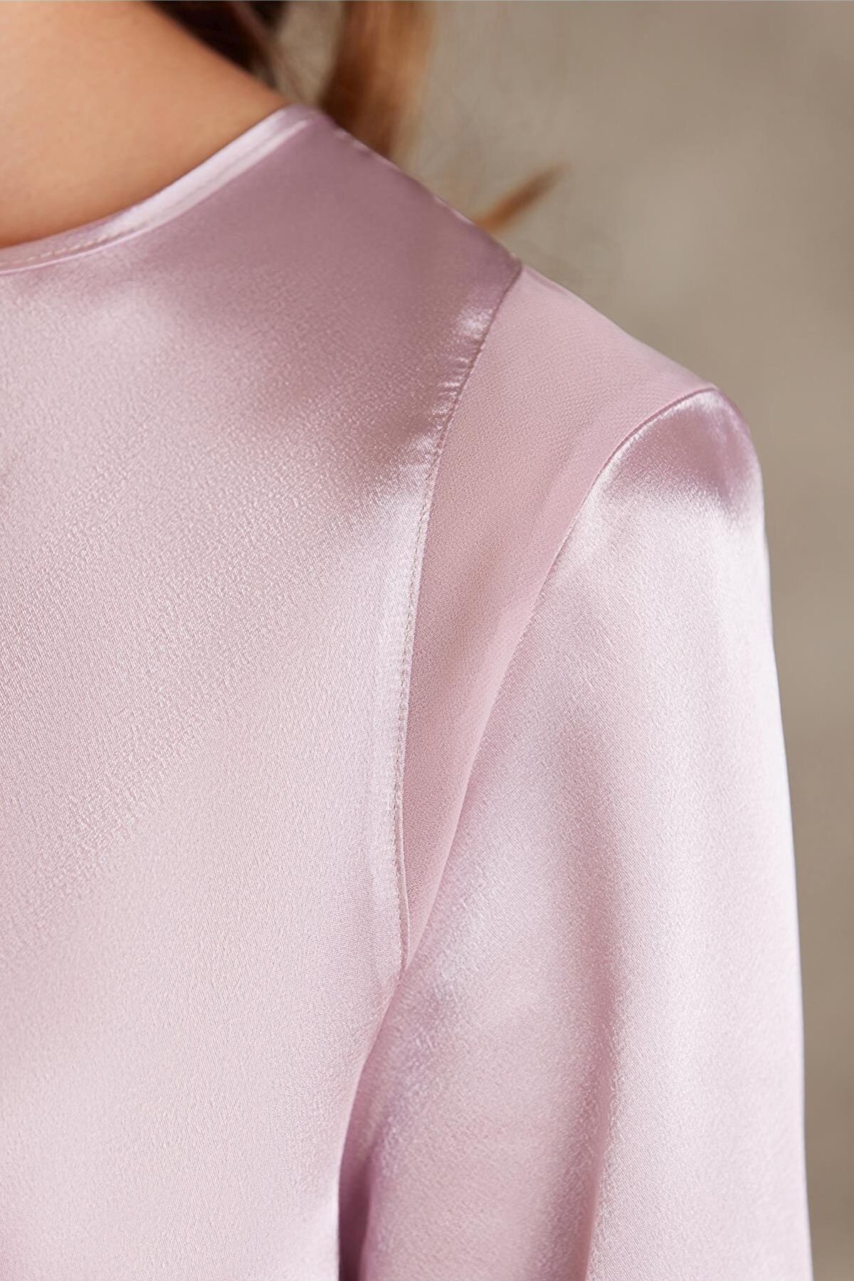 Pierre Cardin 7035 Kadın Rose Gelin Çeyiz Seti 4'lü Saten Sabahlık Gecelik Şortlu TakımSetlerPierre Cardin