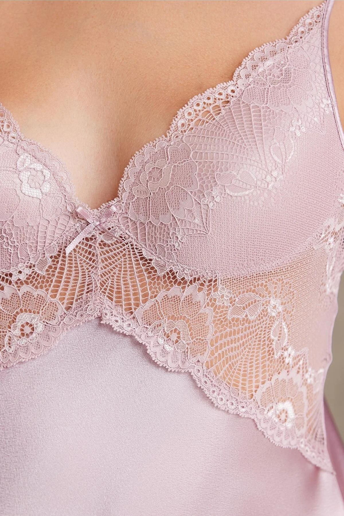 Pierre Cardin 7035 Kadın Rose Gelin Çeyiz Seti 4'lü Saten Sabahlık Gecelik Şortlu TakımSetlerPierre Cardin