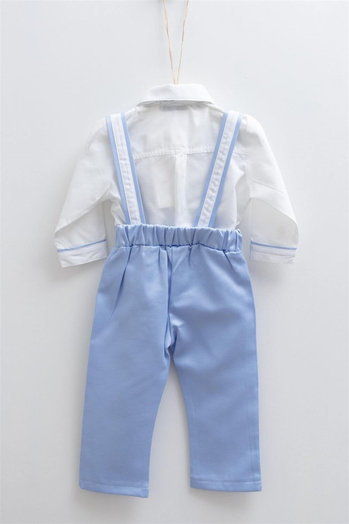 Pugi Baby 2073 Erkek Bebek Mavi Salopet Mevlüt TakımıErkek Bebek Mevlüt KıyafetiPugi Baby